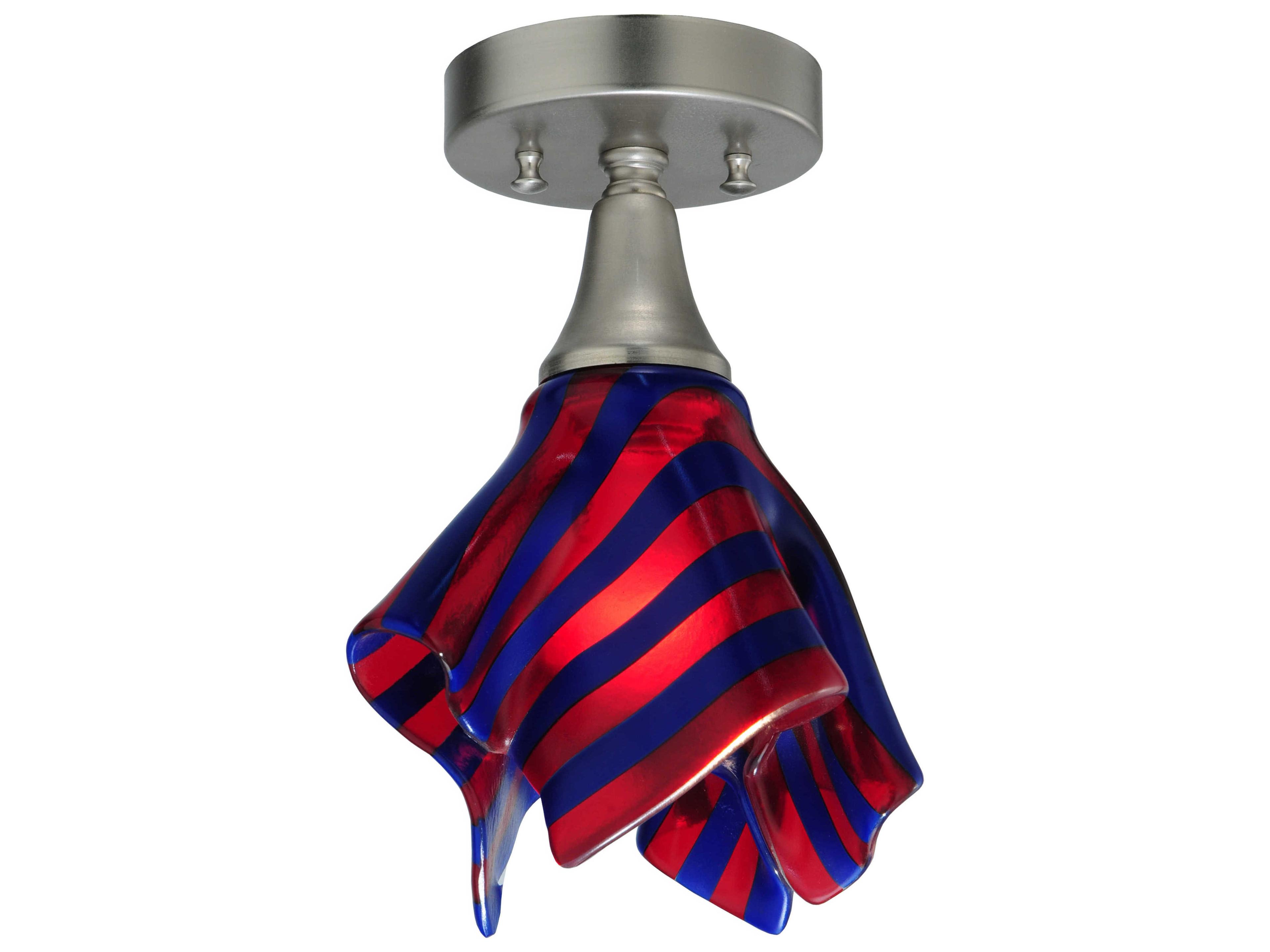 Meyda Metro Fusion 1-Light Gray Flush Mount