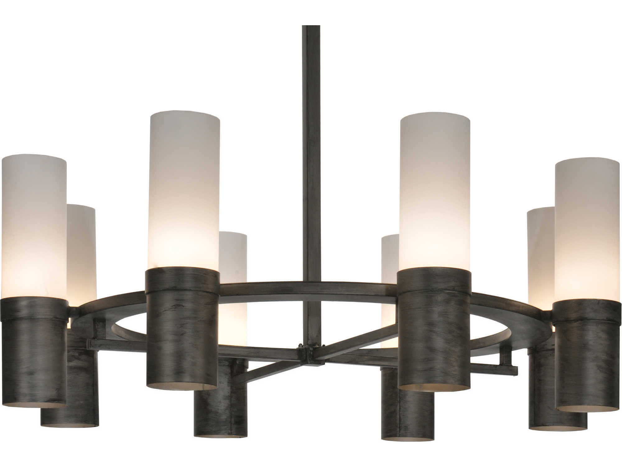 Meyda Farmington 16-Light-Light Brown Cylinder Chandelier