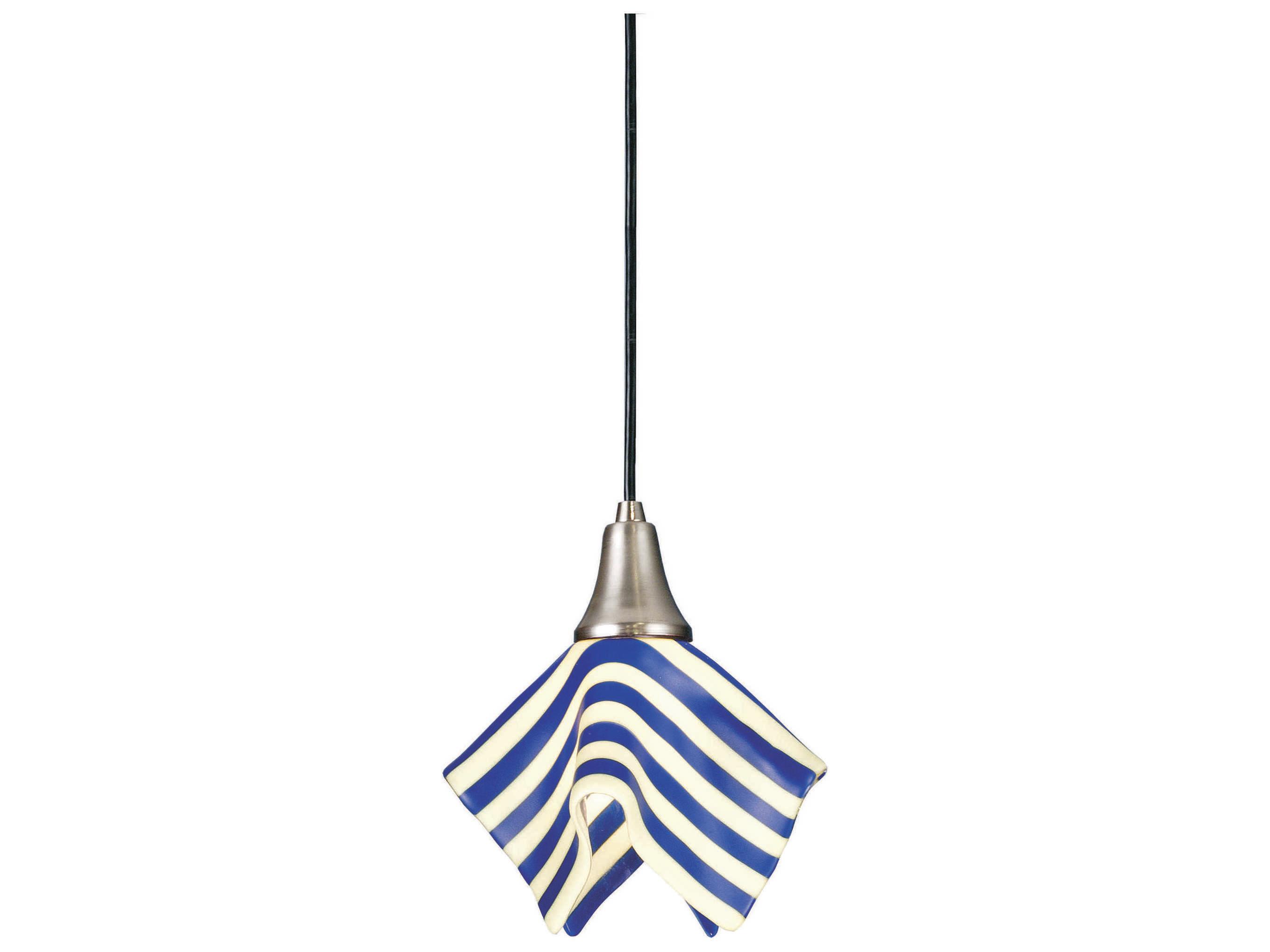 Meyda Metro Fusion 1-Light Blue Mini Pendant