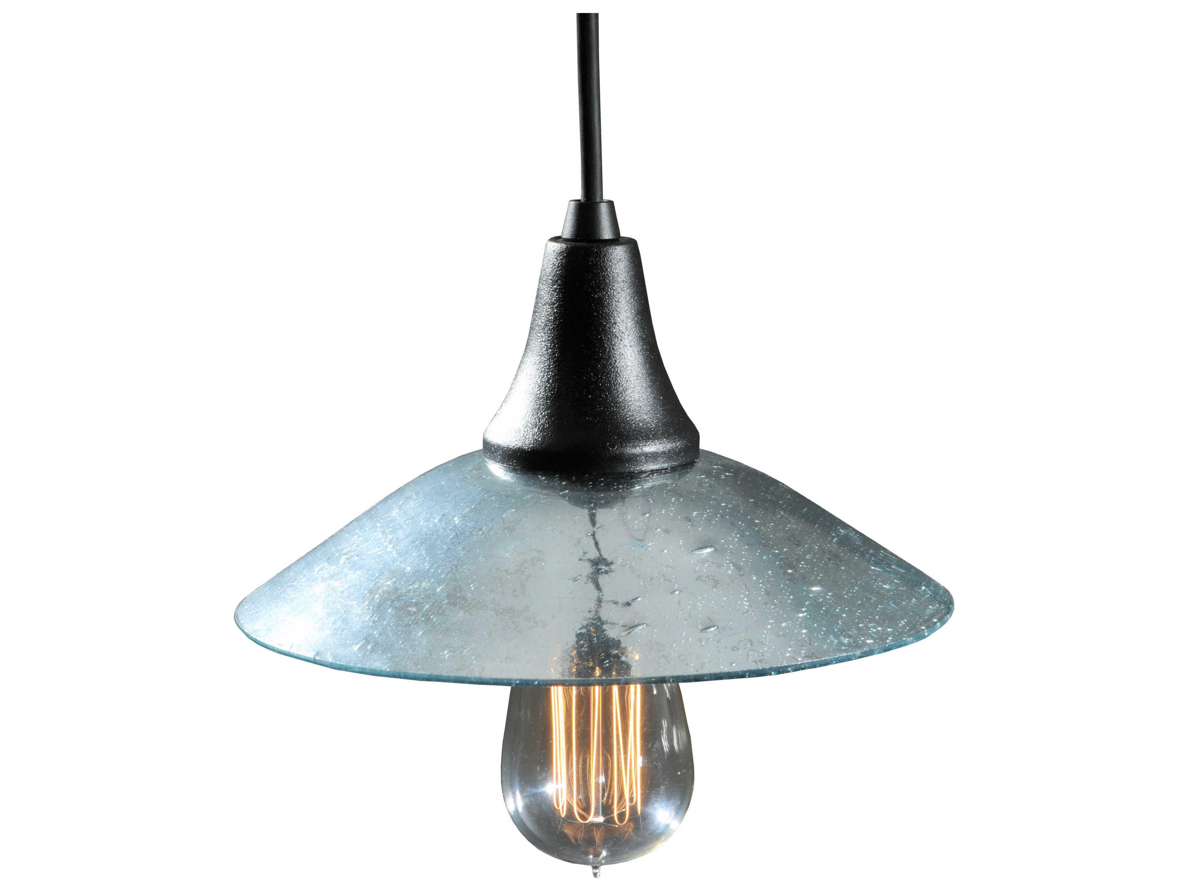 Meyda Deco 1-Light Black Glass Bowl Mini Pendant