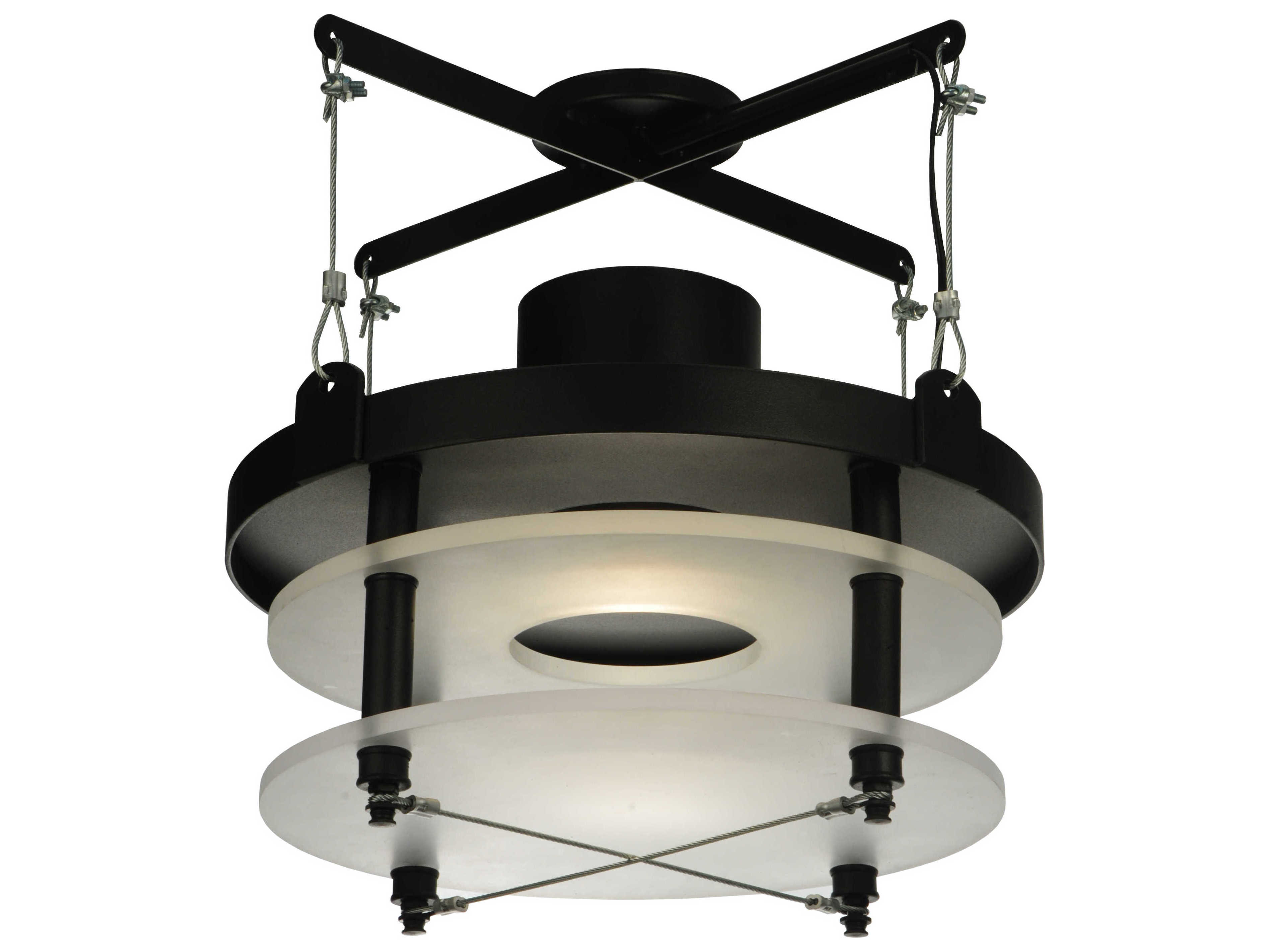 Meyda Deco 1-Light Black Pendant