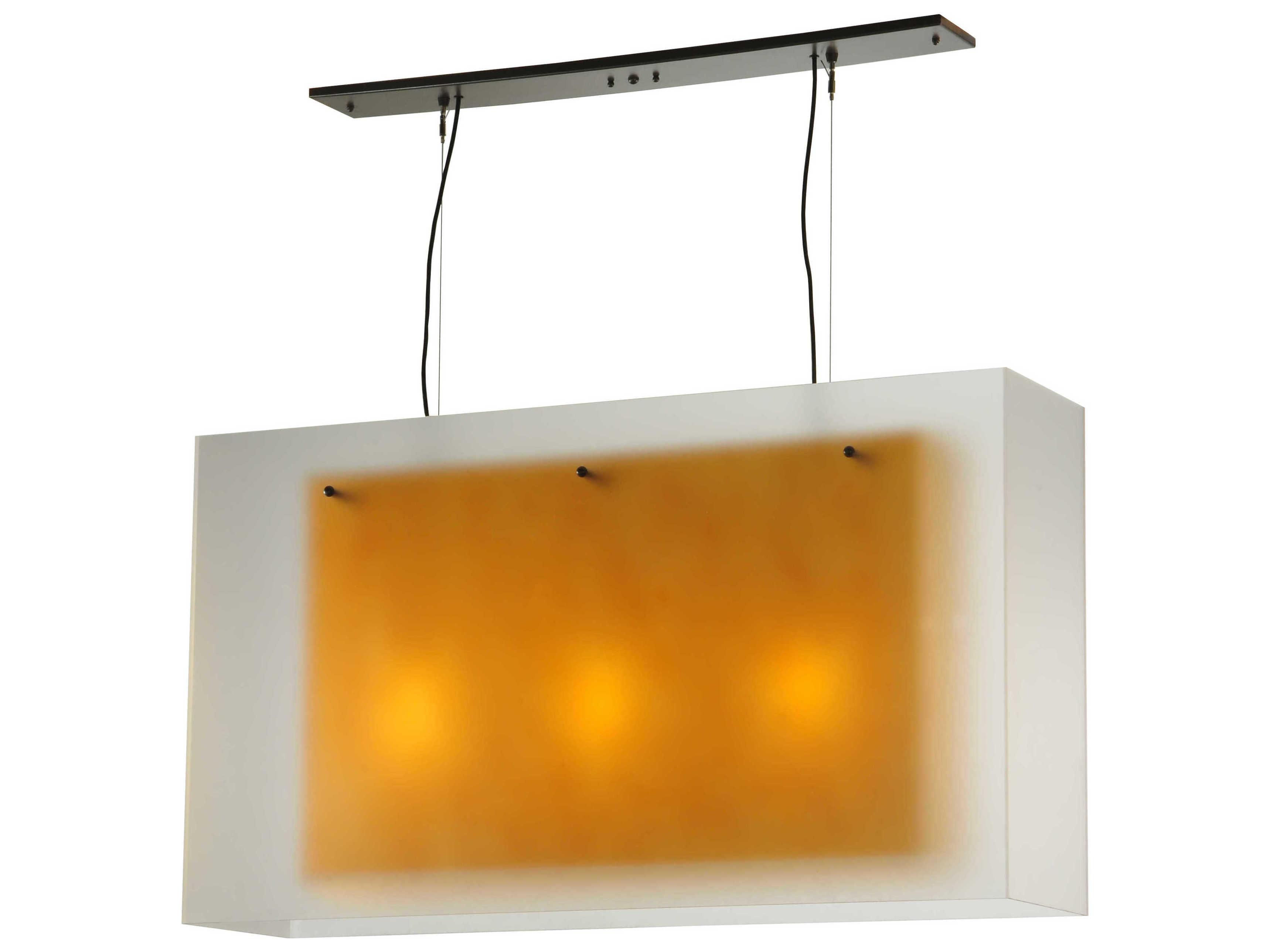 Meyda Deco 3-Light Black Geometric Pendant