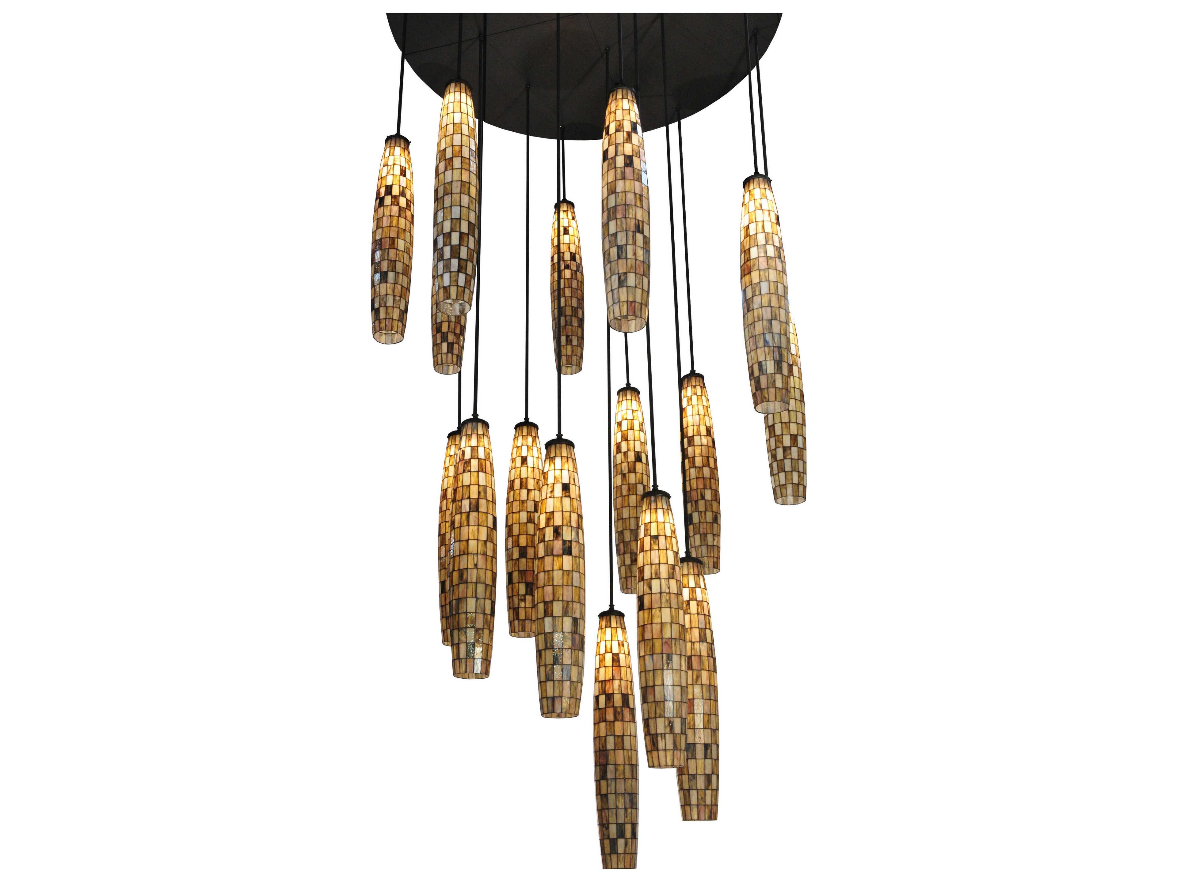Meyda Deco 16-Light-Light Bronze Pendant