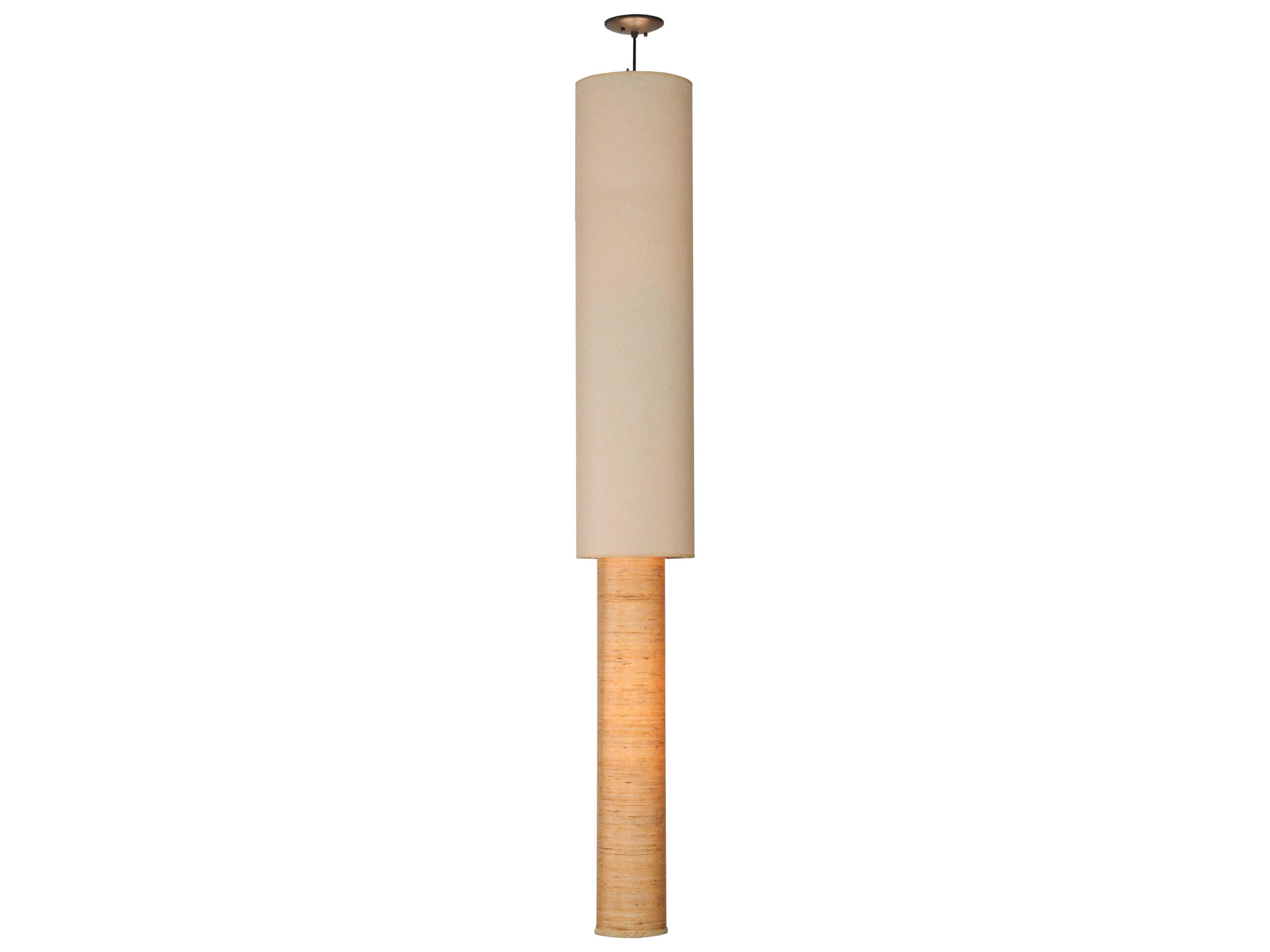 Meyda Deco 4-Light Bronze Cylinder Tiered Pendant