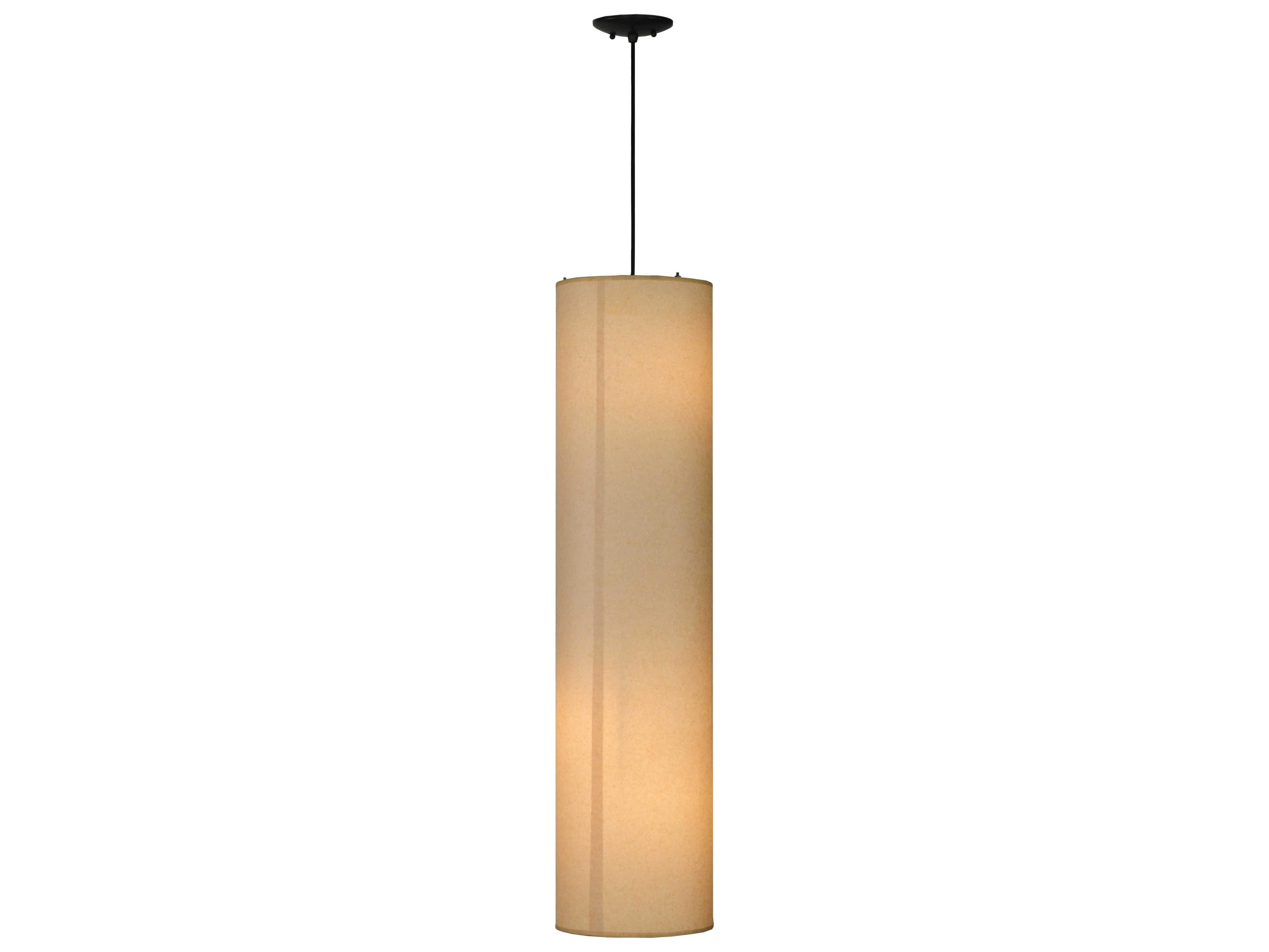 Meyda Deco 3-Light Black Cylinder Pendant