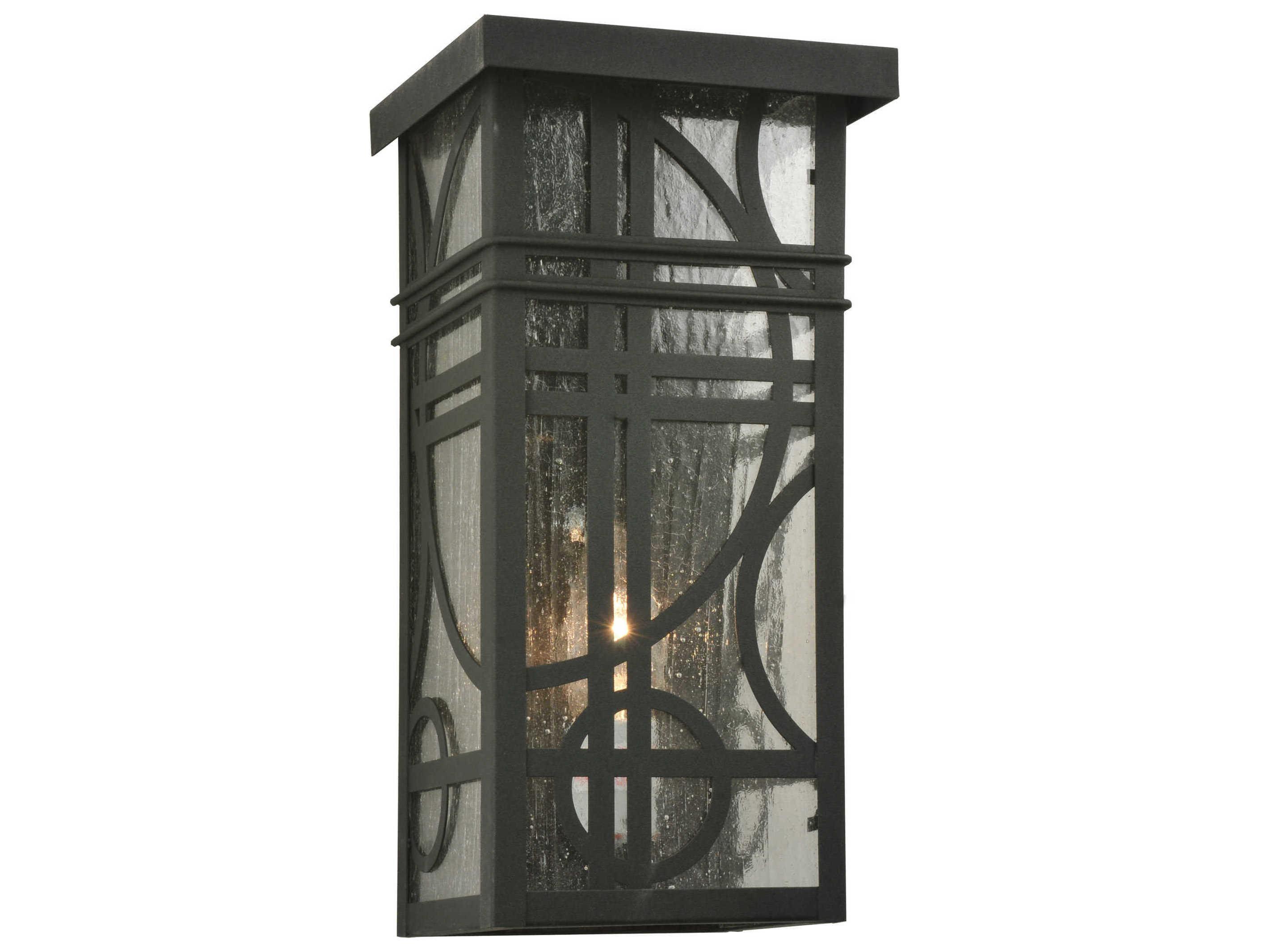 Meyda Deco Black Outdoor Wall Light