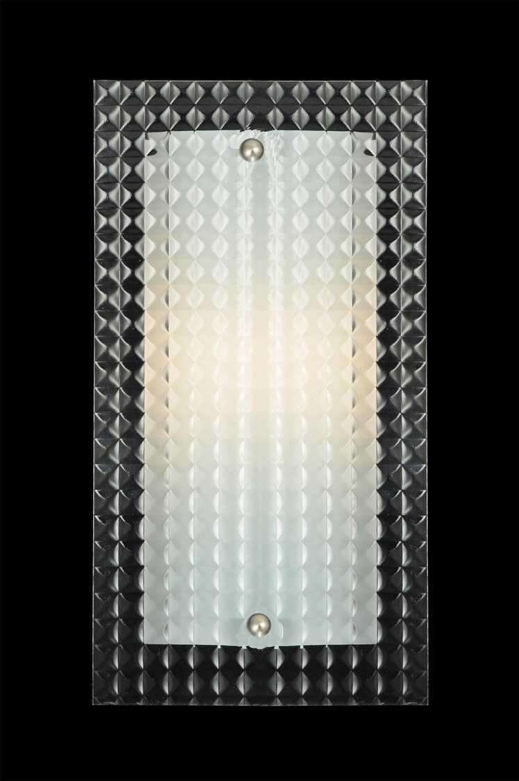 Meyda Deco 1-Light Nickel Wall Sconce