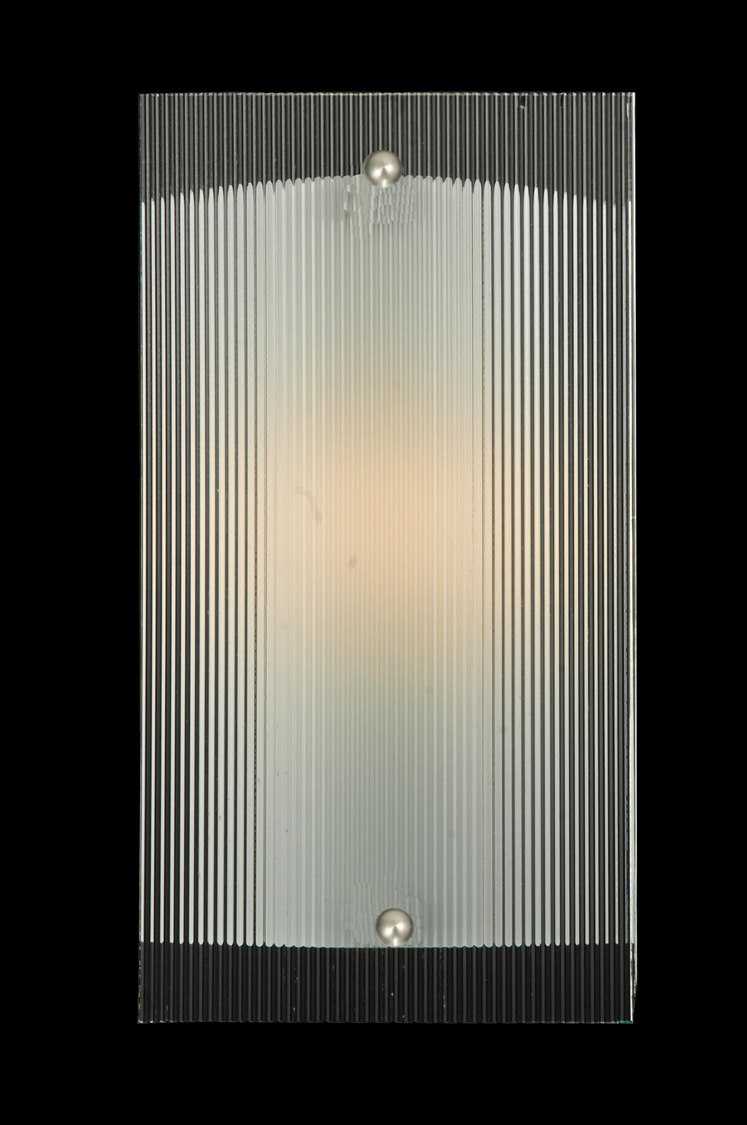 Meyda Deco 1-Light Nickel Wall Sconce