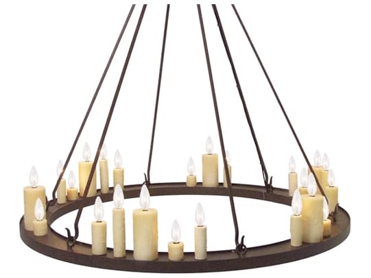 Meyda Deina 24-Light Cajun Spice Brown Candelabra Round Chandelier