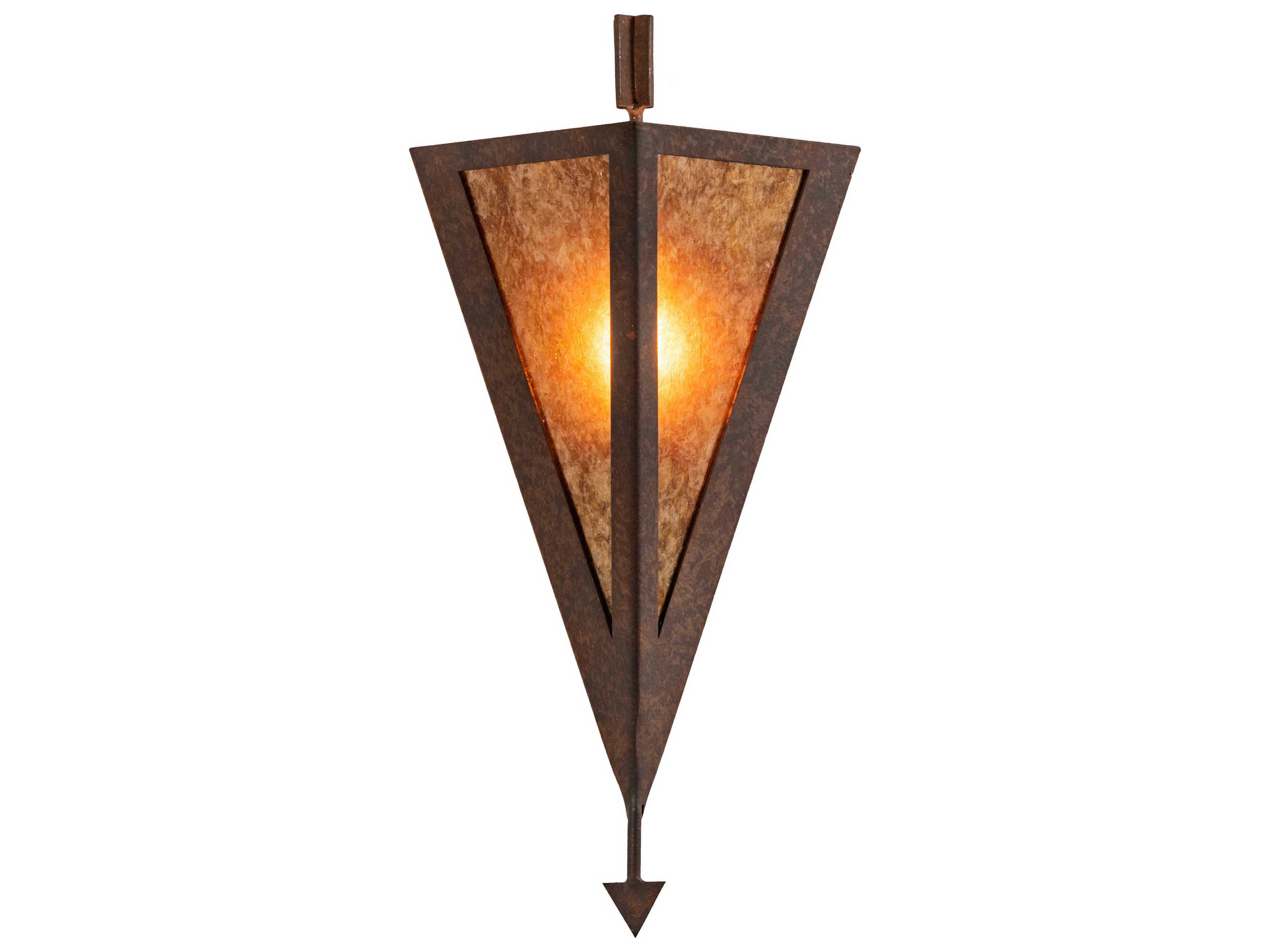 Meyda Desert Arrow 1-Light Rust Brown Wall Sconce