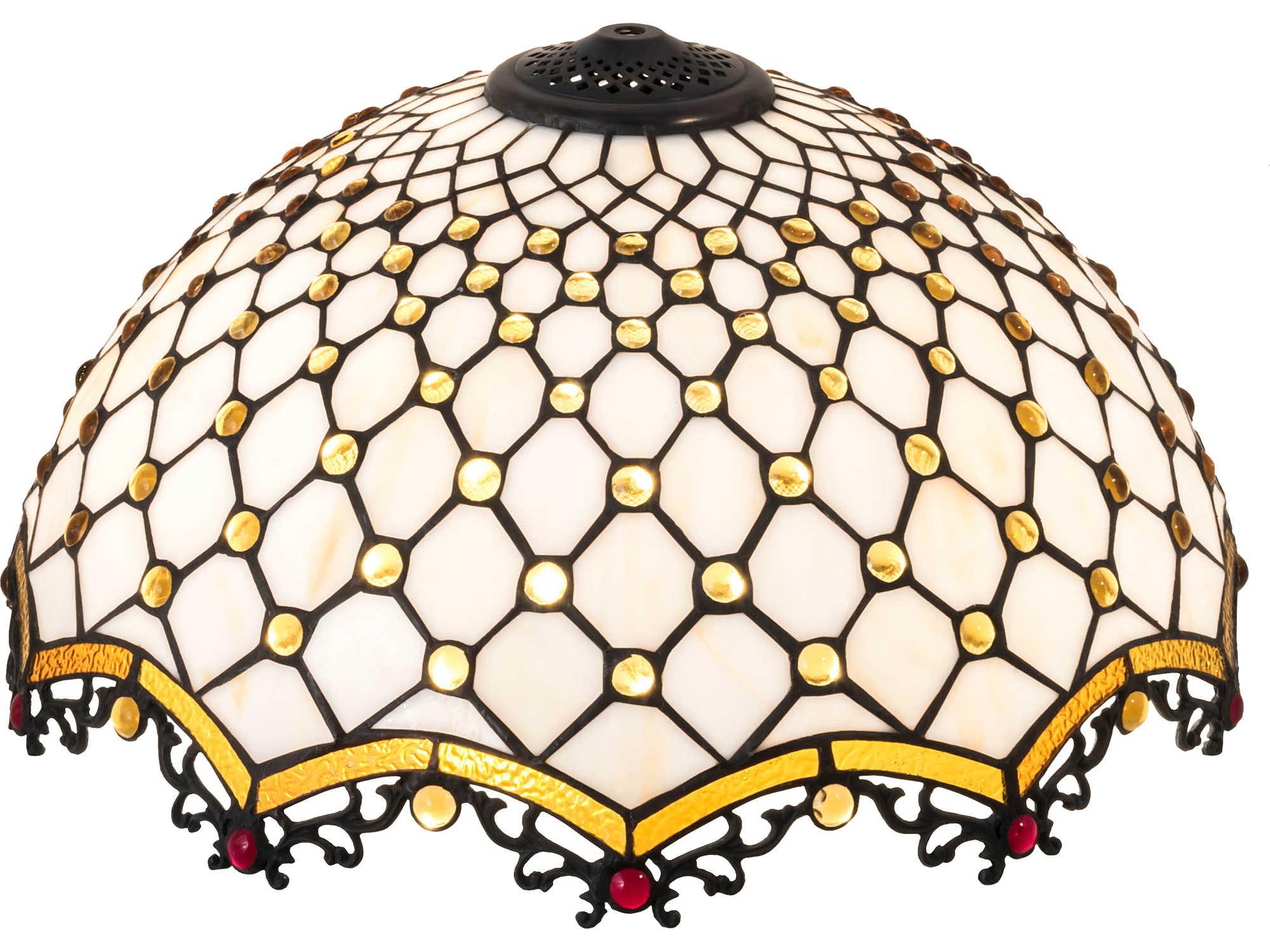 Meyda Diamond & Jewel Sunflower / White 18" Shade