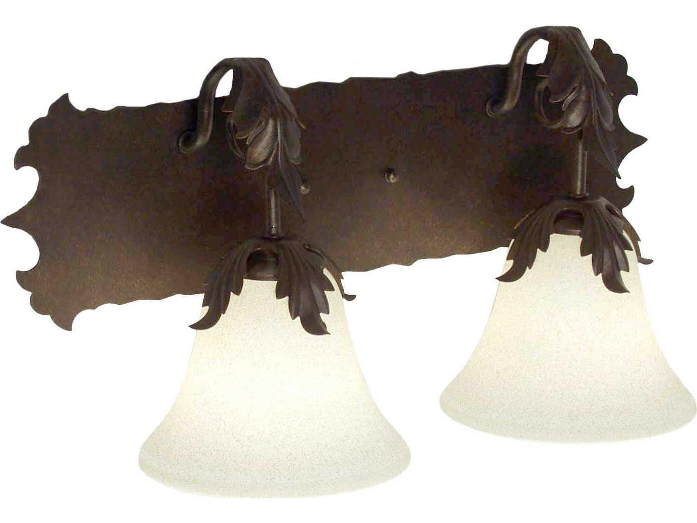 Meyda Dolce 2-Light Brown Glass Wall Sconce