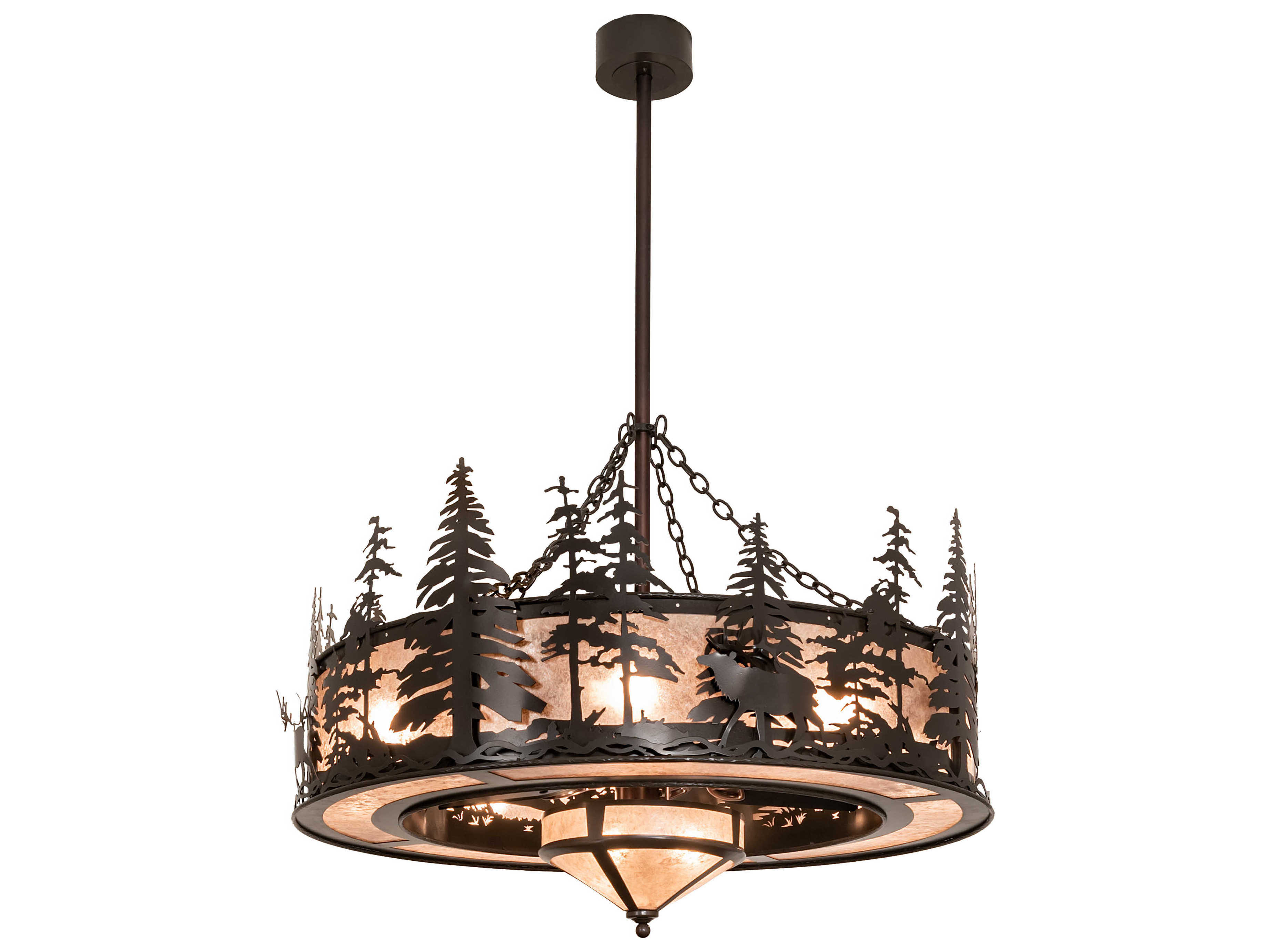 Meyda Elk At Dusk 11-Light Chandel-Air