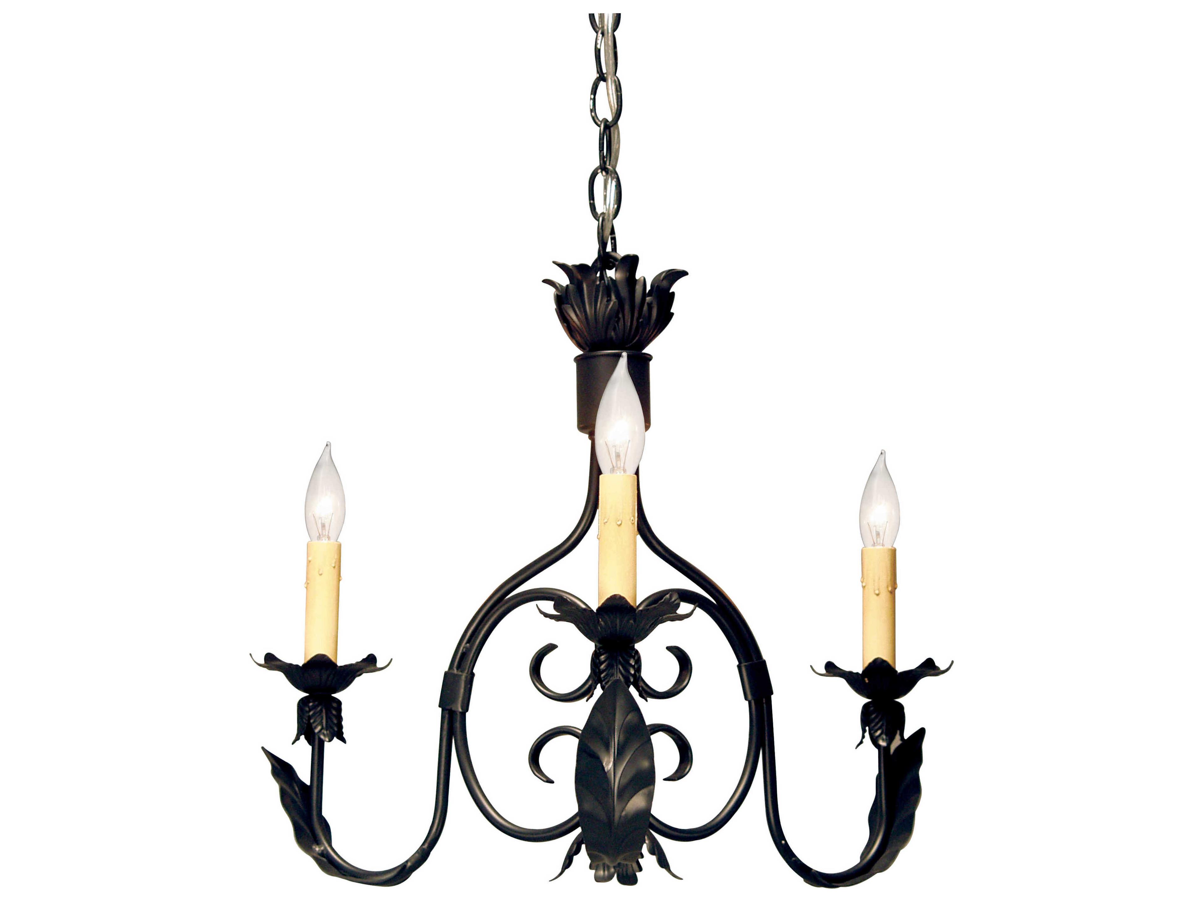 Meyda Elyce 3-Light Blackwash Candelabra Chandelier