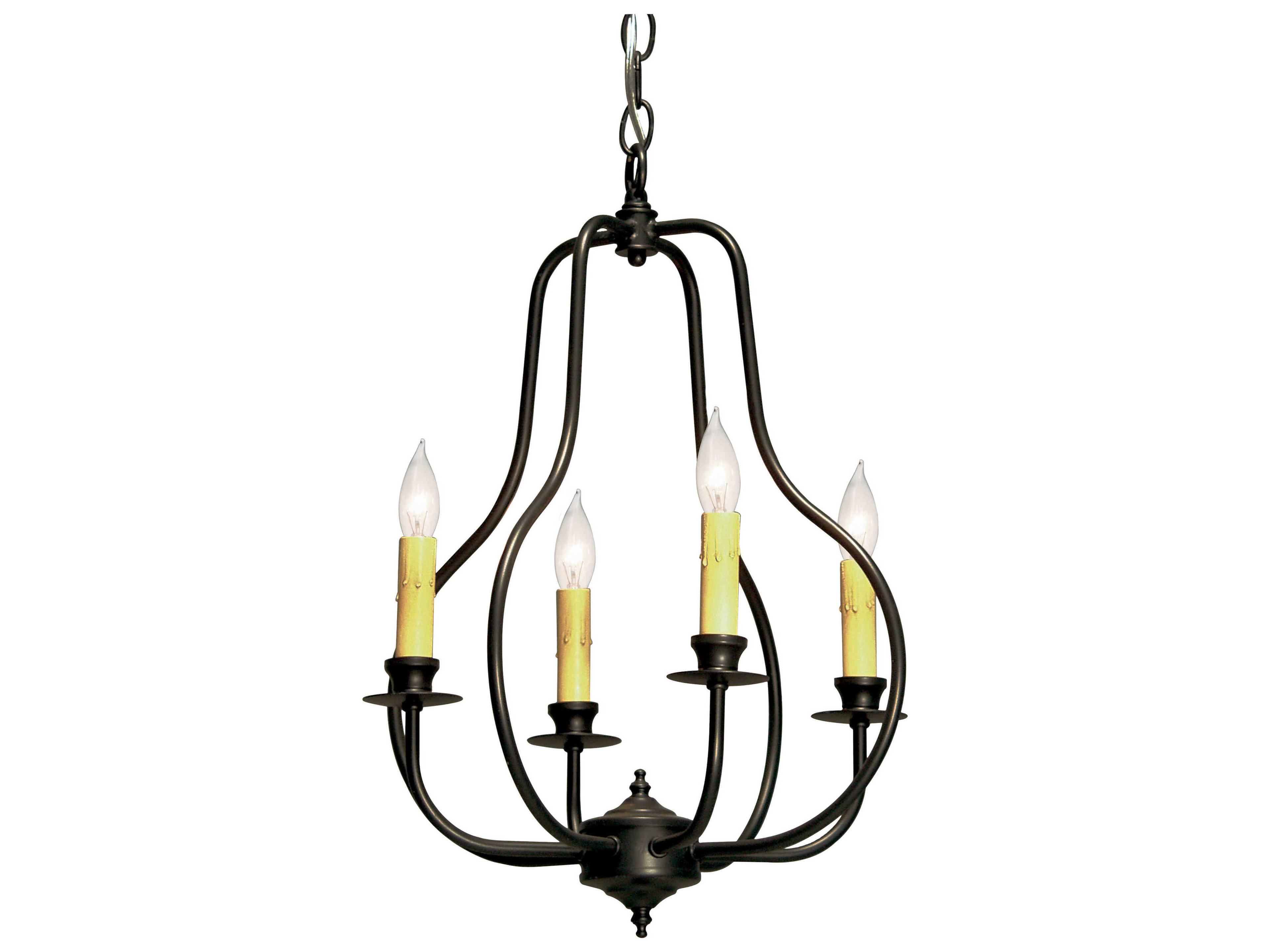 Meyda Epare 4-Light Blackwash Candelabra Chandelier