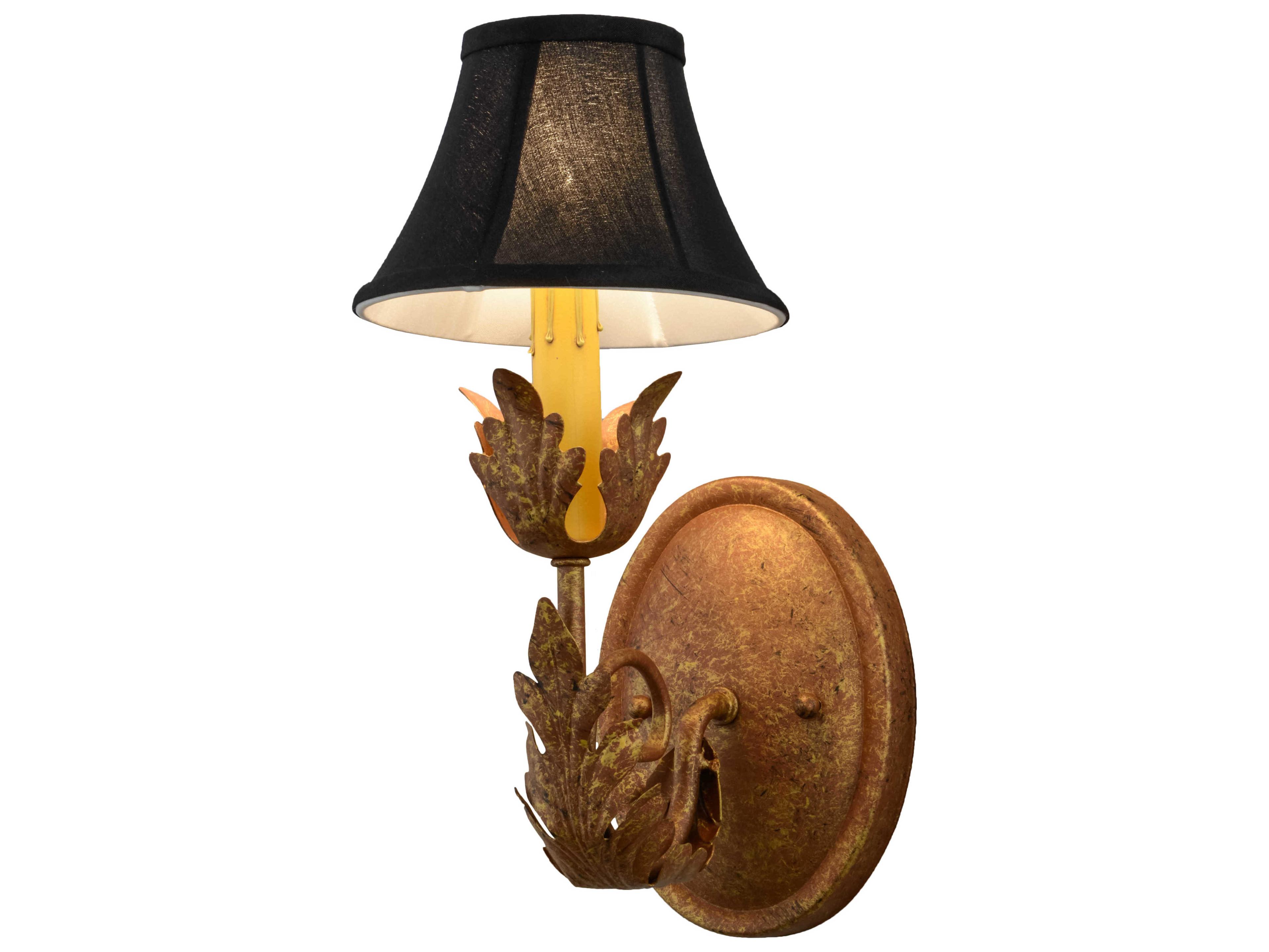 Meyda Esther 1-Light Autumn Leaf Copper Wall Sconce