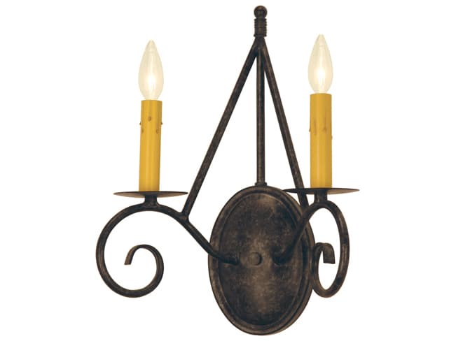 Meyda Estrella 2-Light Smoke Gray Wall Sconce