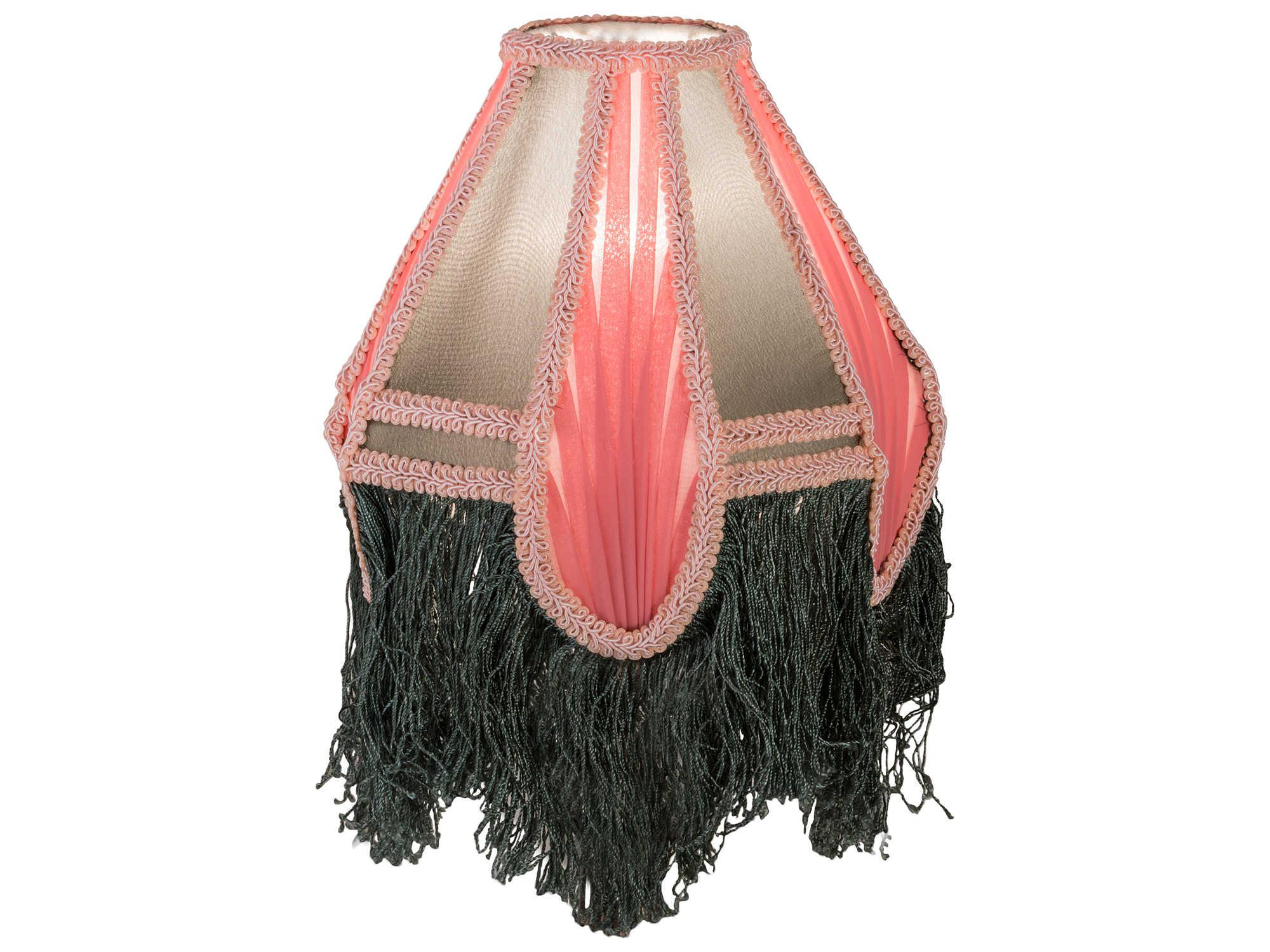 Meyda 10" Green / Beige / White Fabric Shade