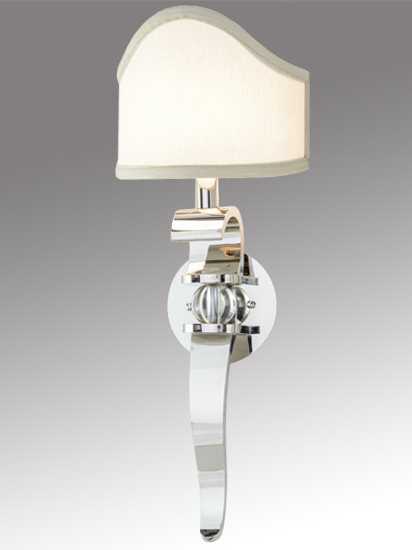 Meyda Fabric 1-Light Nickel Wall Sconce