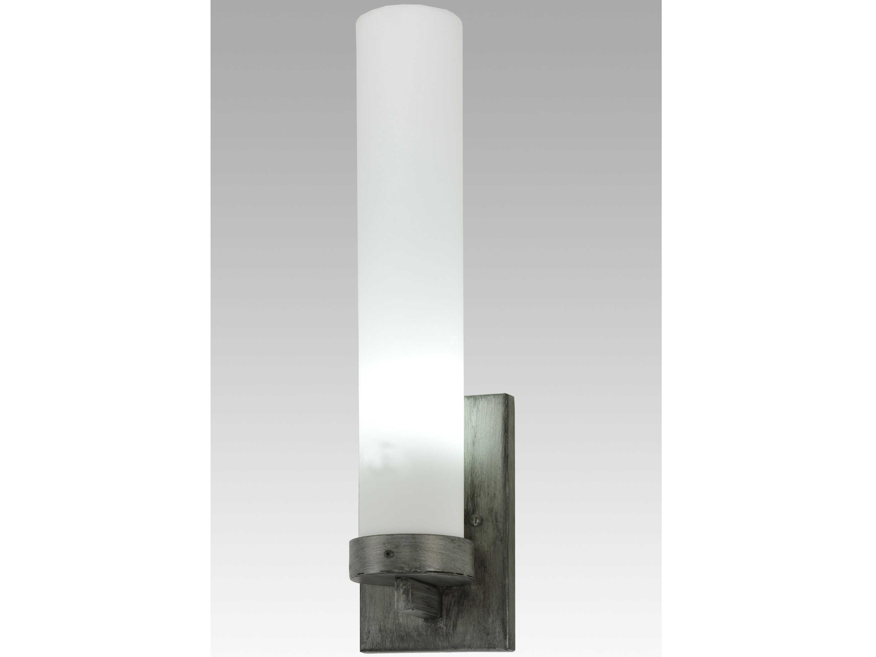 Meyda Farmington 1-Light Black White Grey Wall Sconce