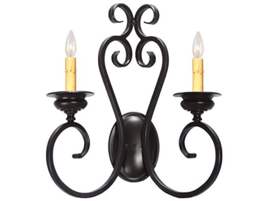 Meyda Fernando 1-Light Blackwash Wall Sconce
