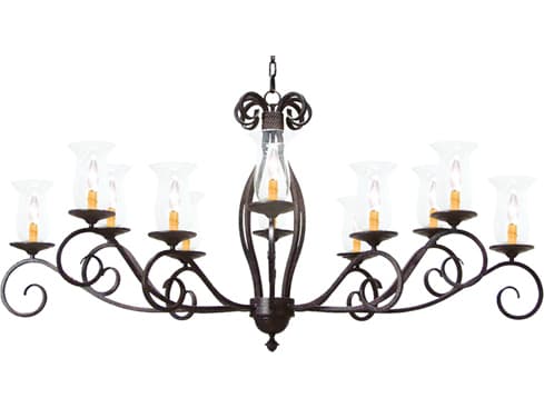 Meyda Firenze 12-Light Cajun Spice Brown Glass Bell Island Pendant
