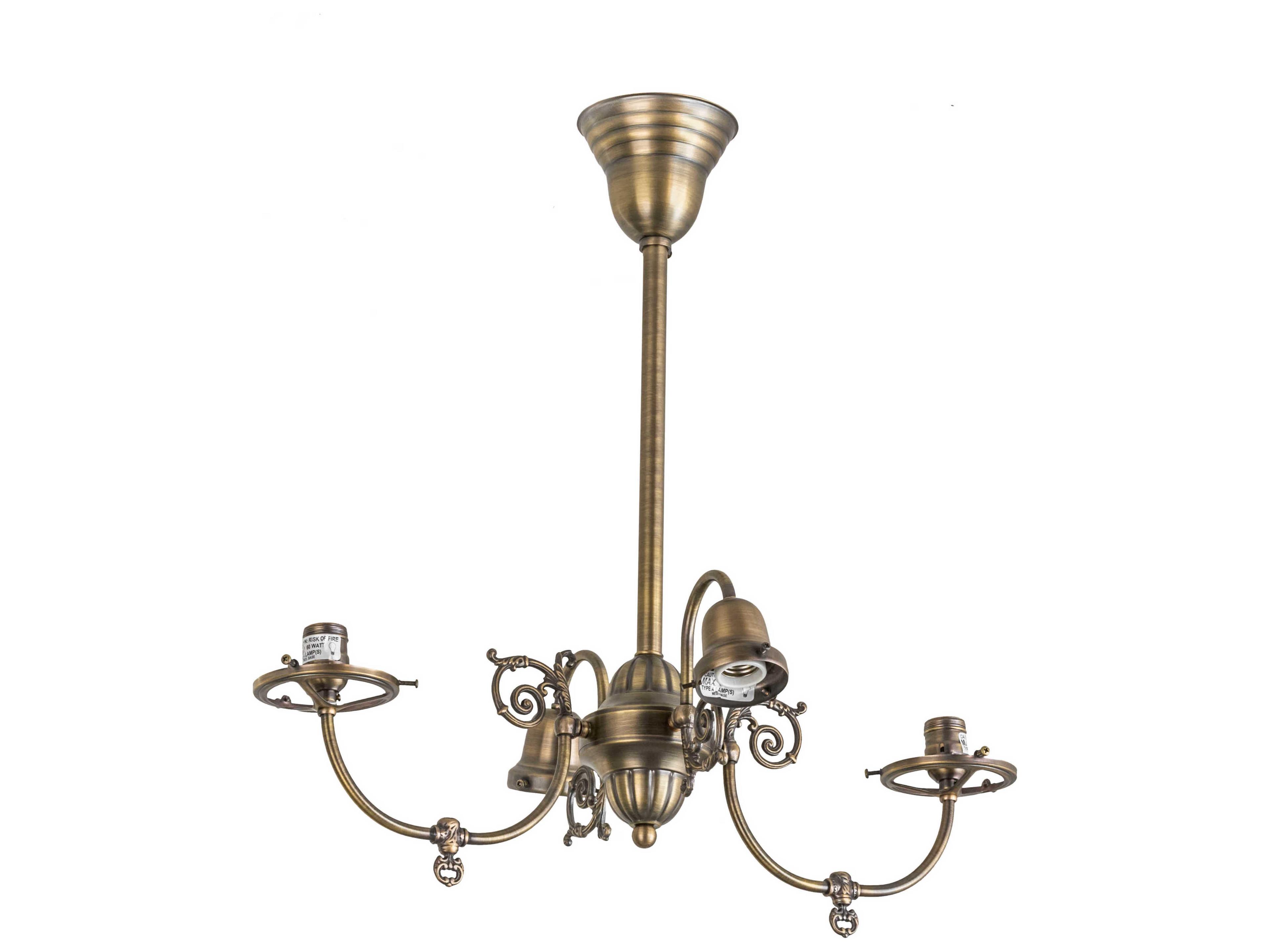 Meyda Fixtures 4-Light Copper Bell Chandelier