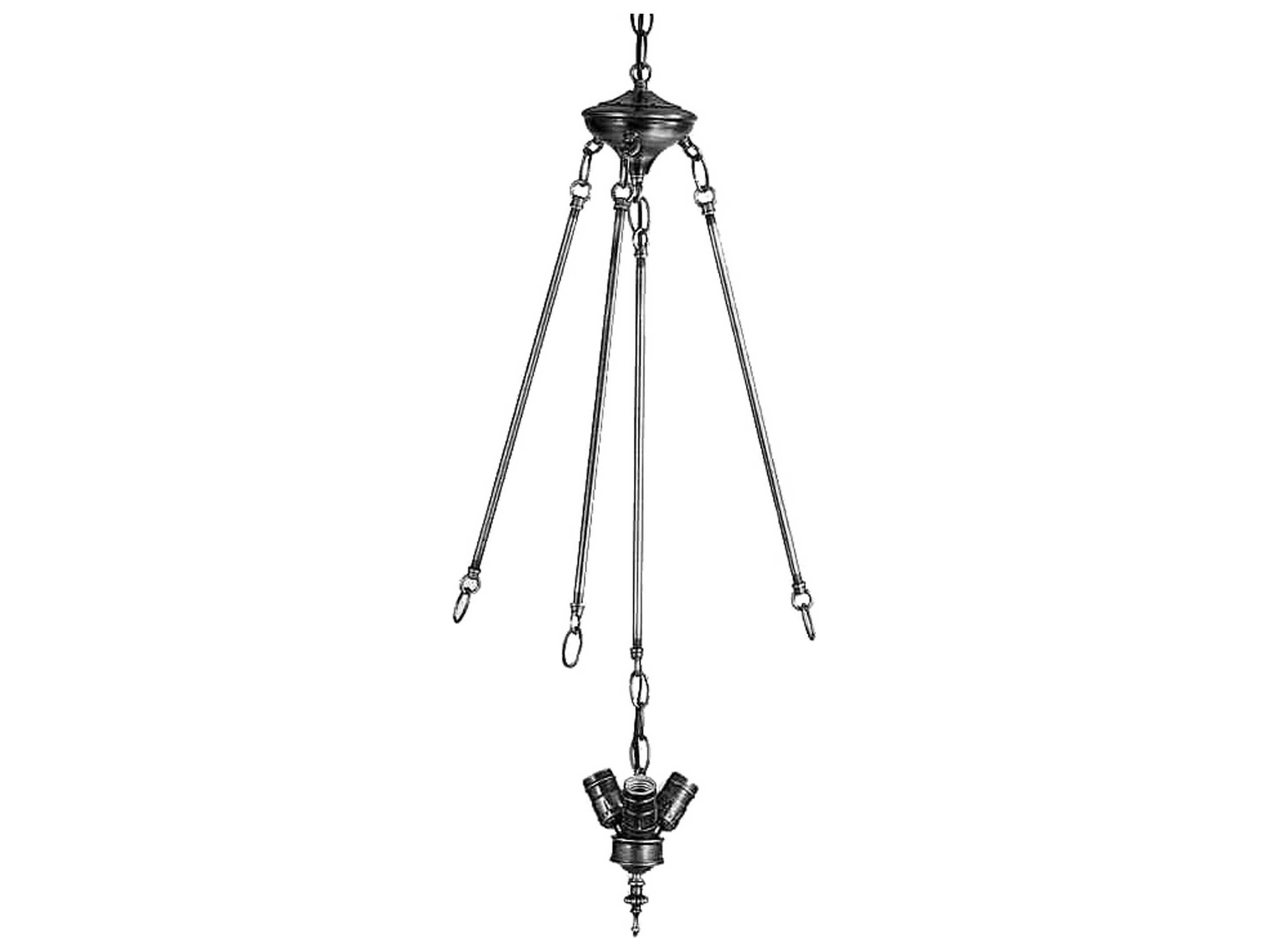 Meyda Rod Center 3 - Light Cluster Invert