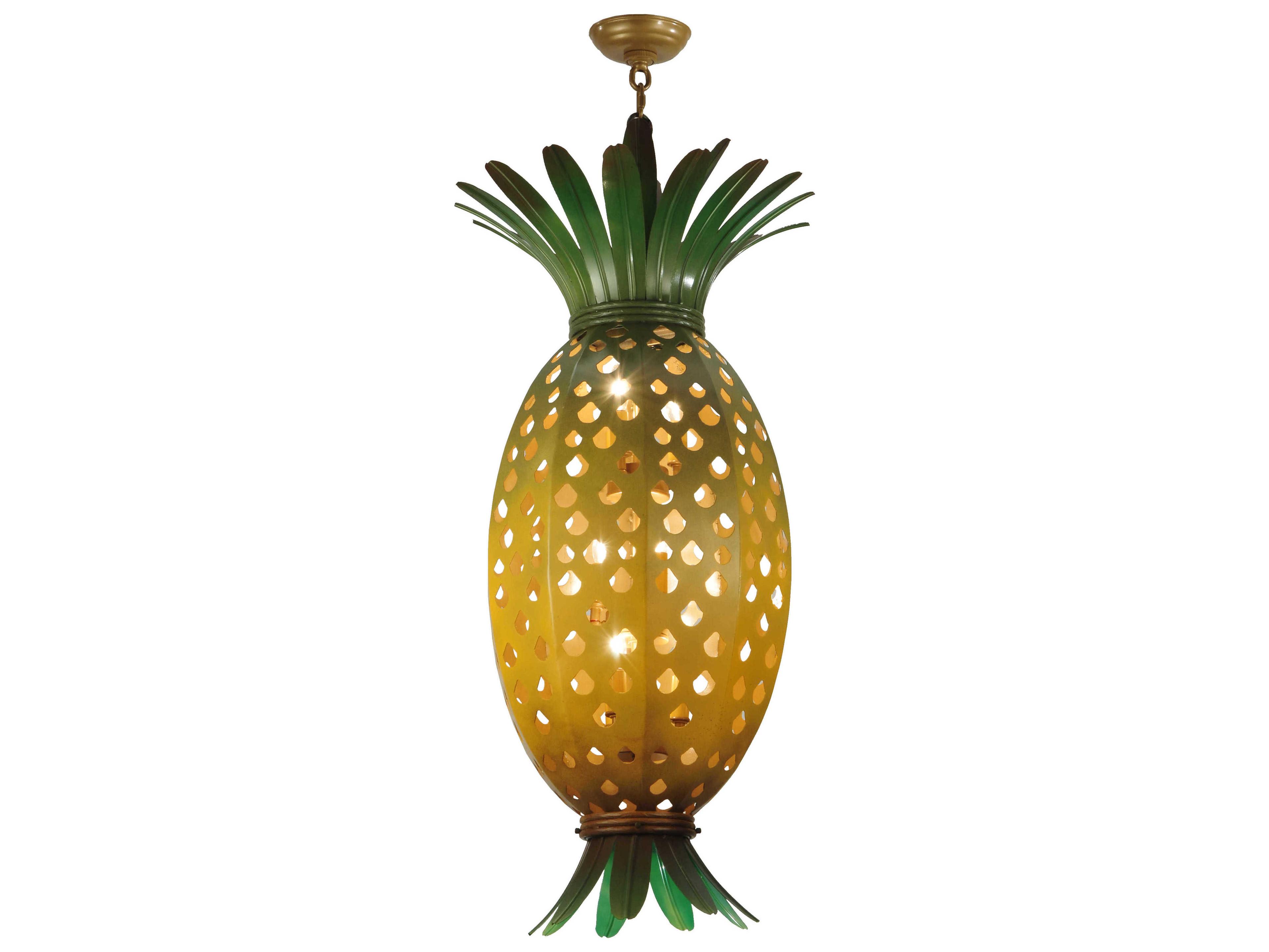 Meyda Fruit 9-Light Yellow Tiffany Pendant