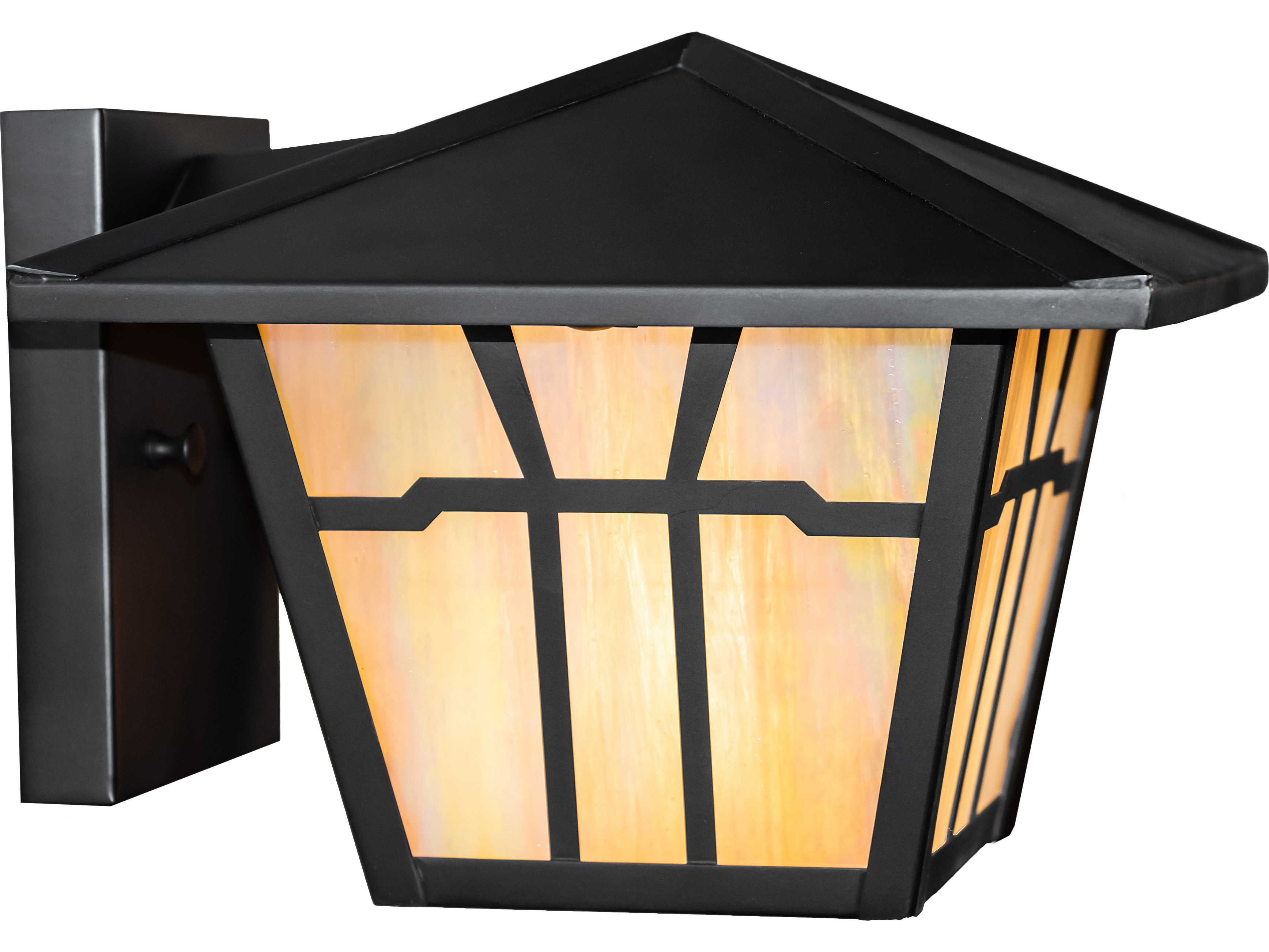 Meyda Gable 1 - Light Glass Outdoor Wall Light