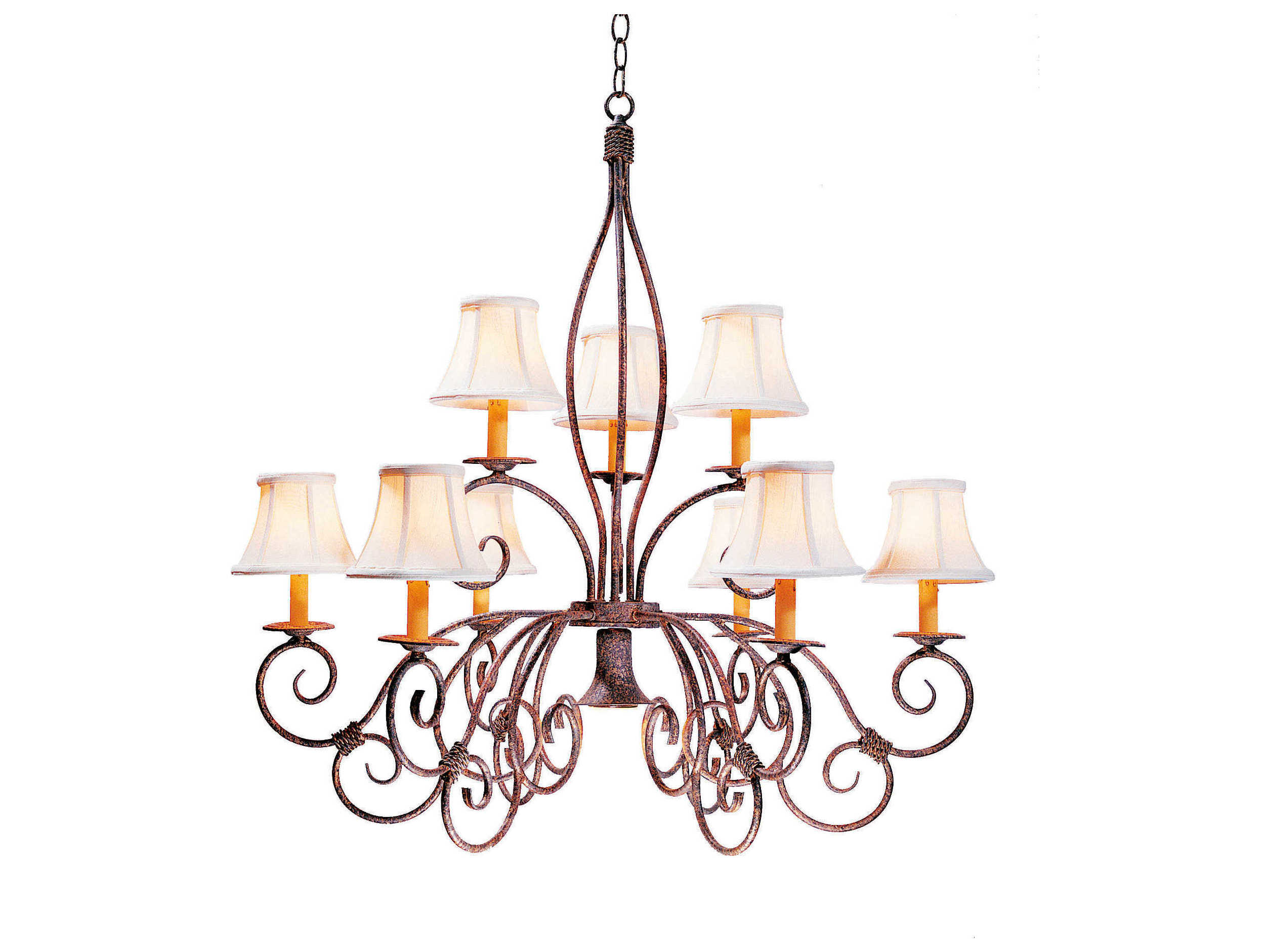 Meyda Grace 10-Light Pate Brown Empire Chandelier