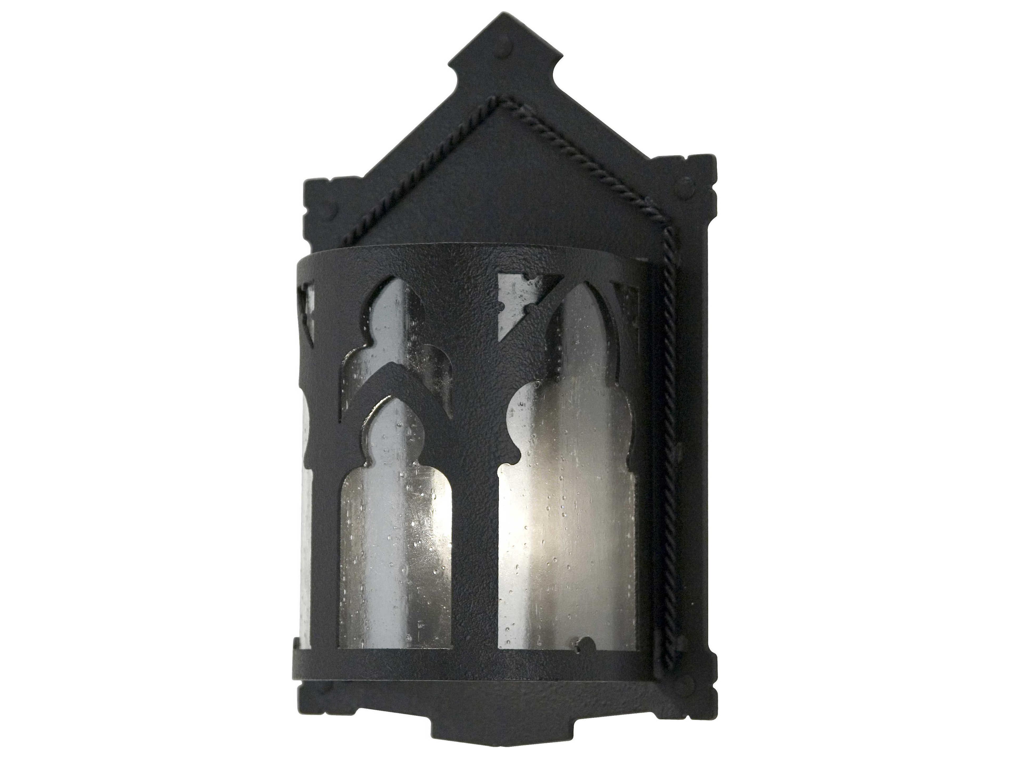 Meyda Gregory 1-Light Black Wall Sconce