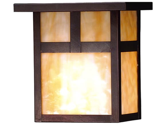 Meyda Hyde Park T-Mission 1 - Light Glass Outdoor Wall Light