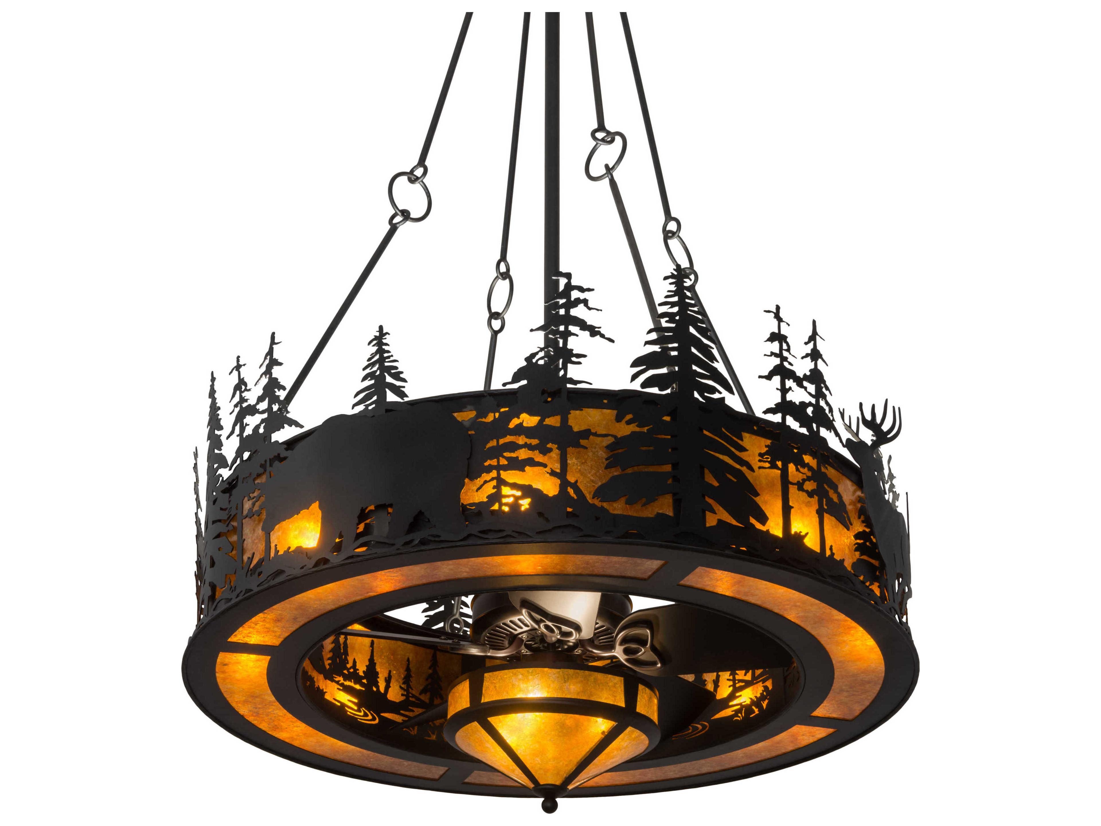 Meyda Tall Pines Wildlife 45" Ceiling Fan