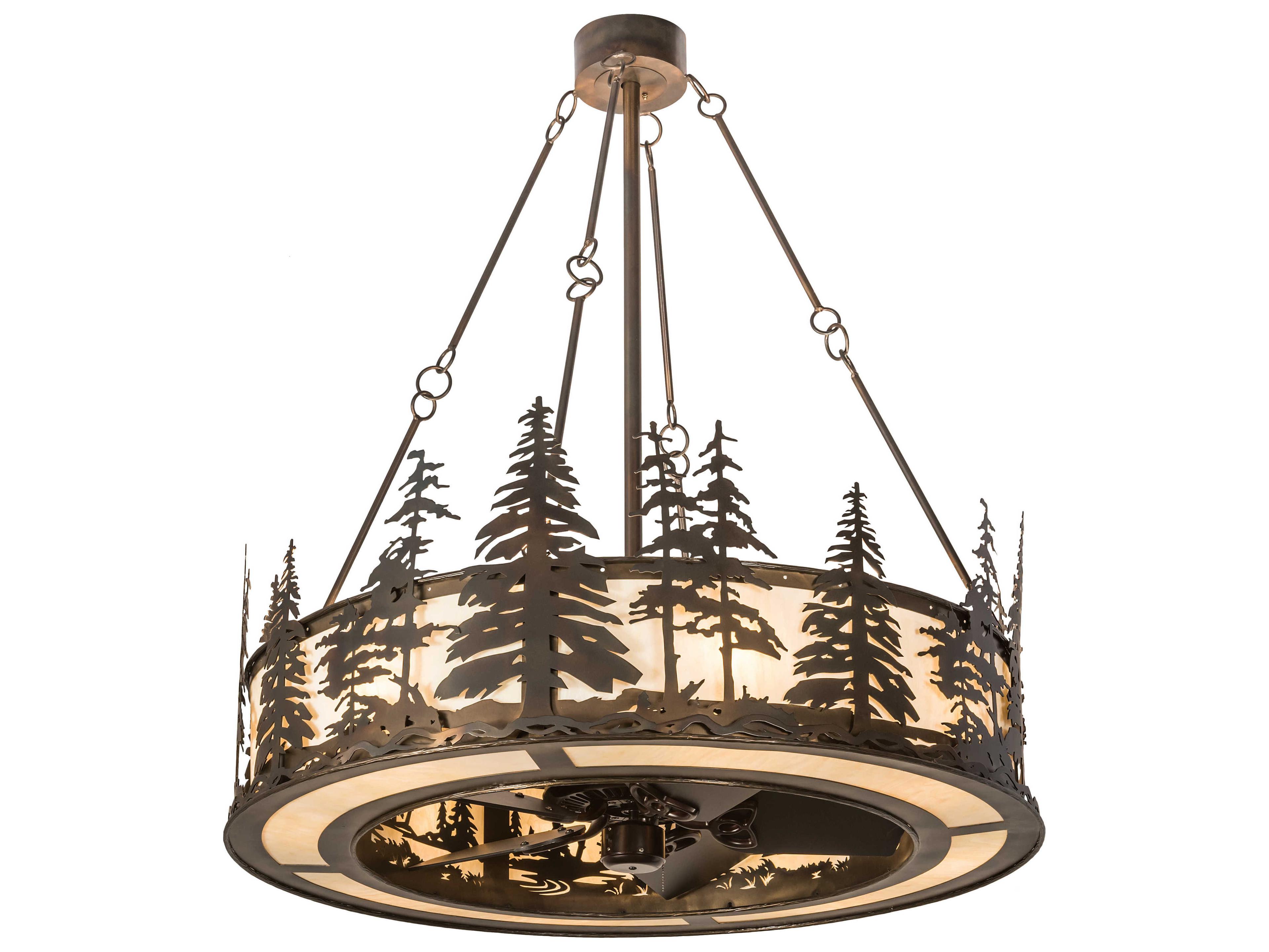 Meyda Tall Pines 44" Ceiling Fan