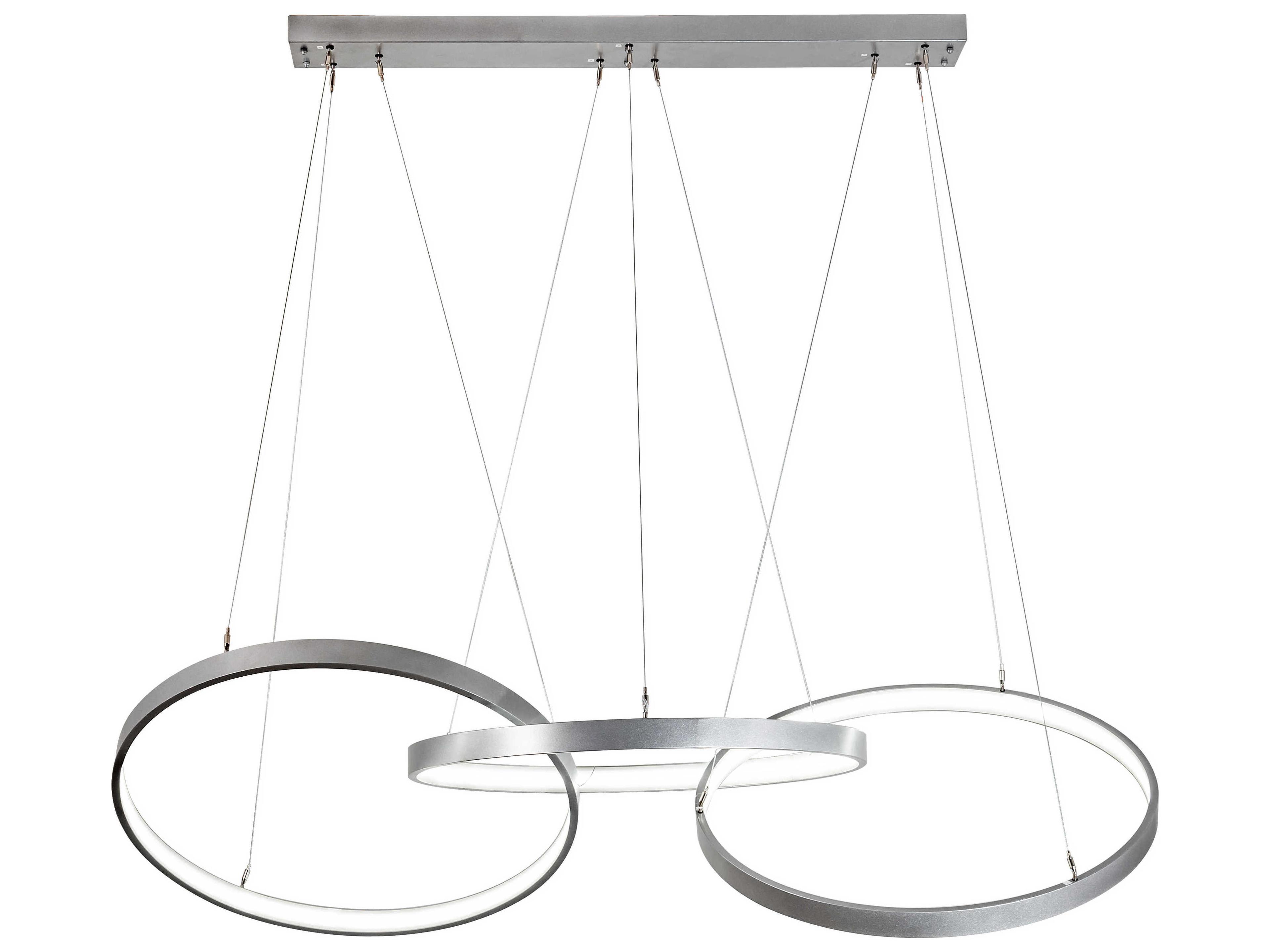 Meyda Anillo Strip Pewter LED Round Island Pendant