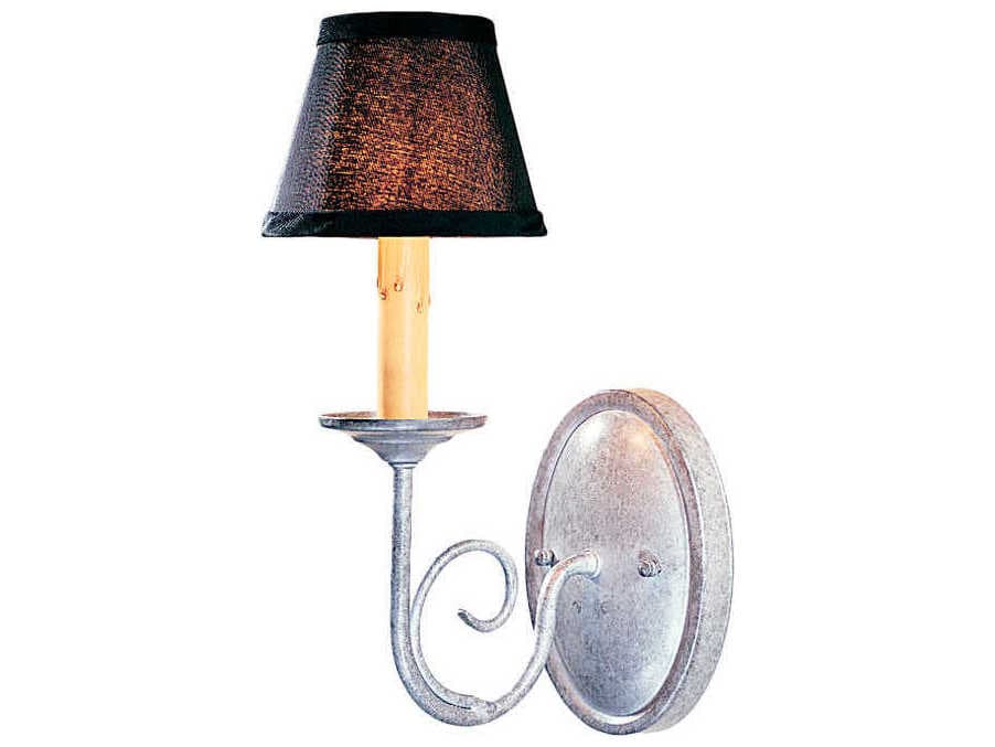 Meyda Jenna 1-Light Corinth Silver Wall Sconce