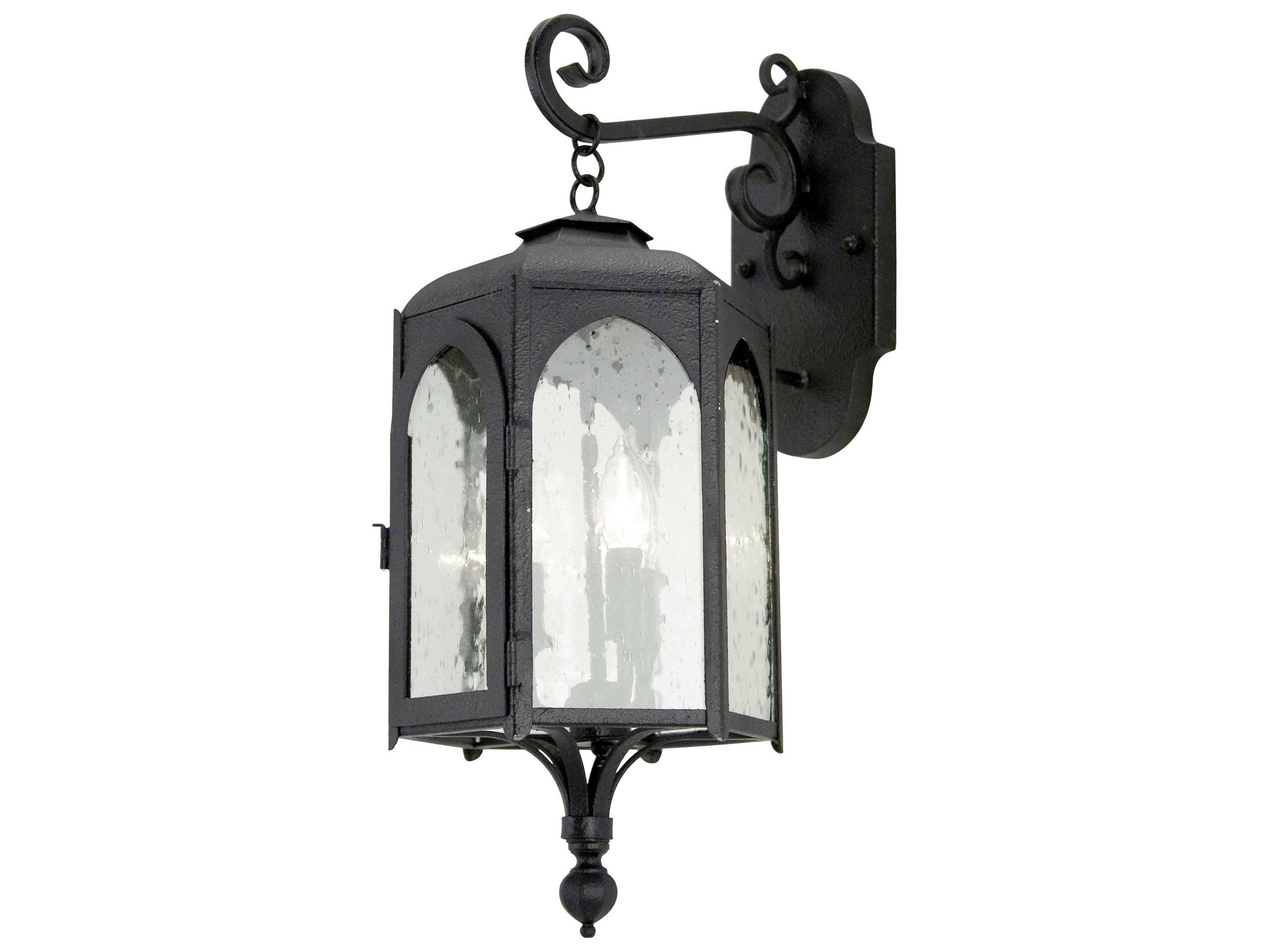Meyda Jonquil 3 - Light Glass Outdoor Wall Light