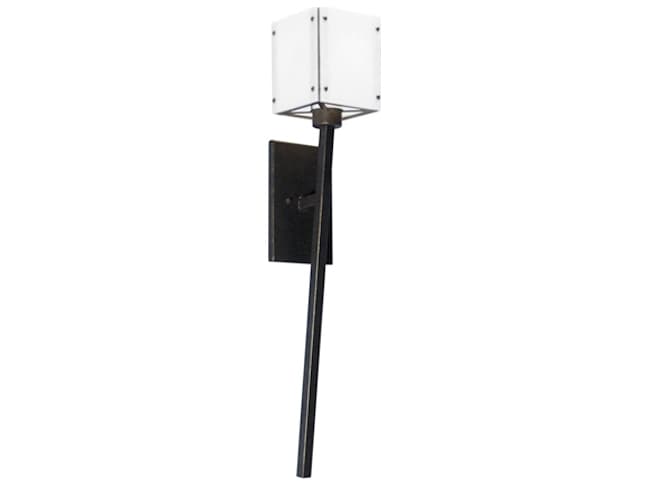 Meyda Kesara 1-Light White Black Wall Sconce