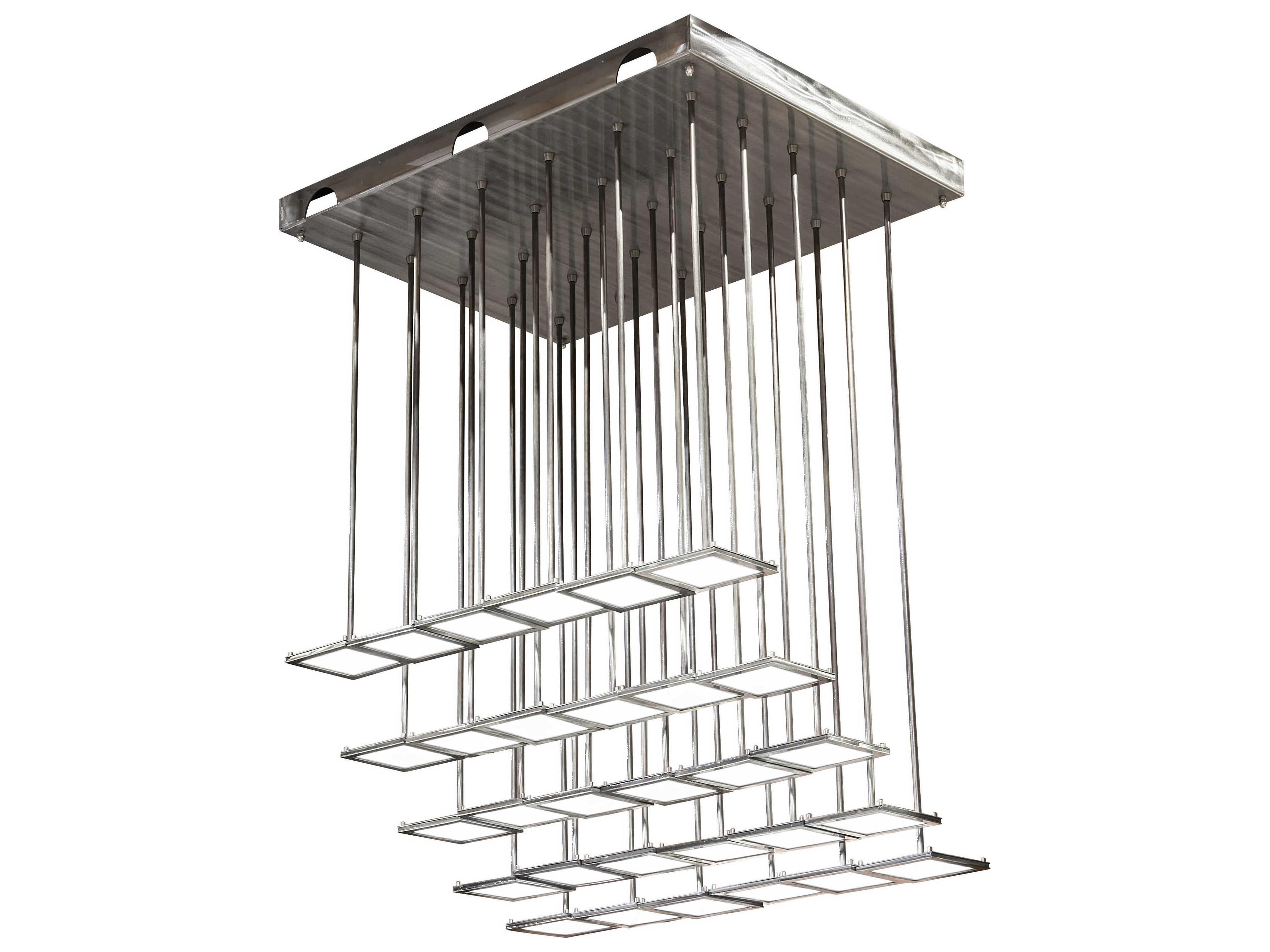 Meyda Kossar 34-Light White Grey LED Pendant