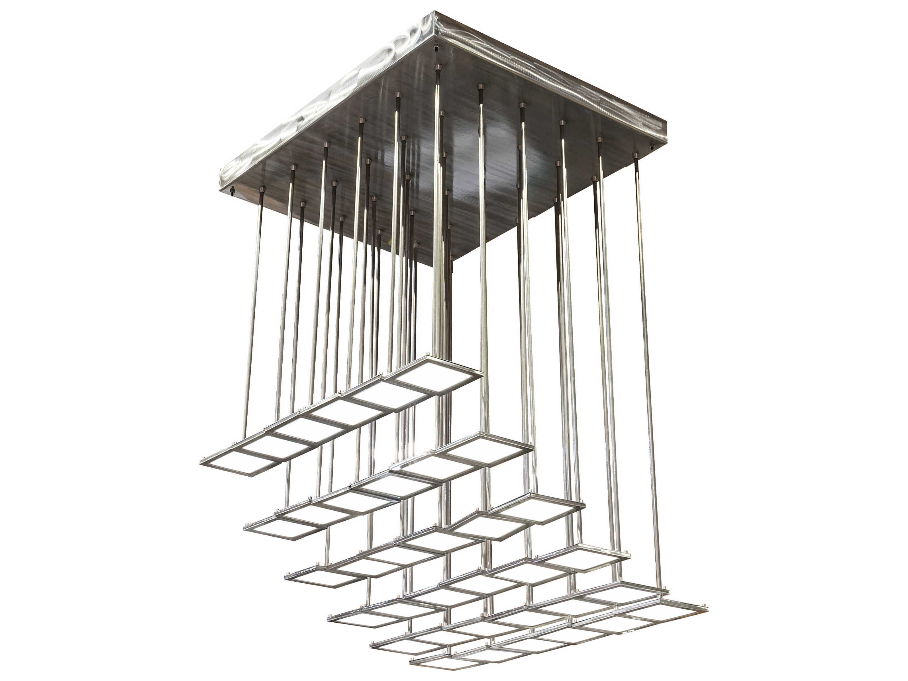 Meyda Kossar 34-Light White Grey LED Pendant