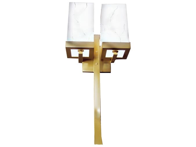 Meyda Laguna 2-Light Gold Brass Wall Sconce