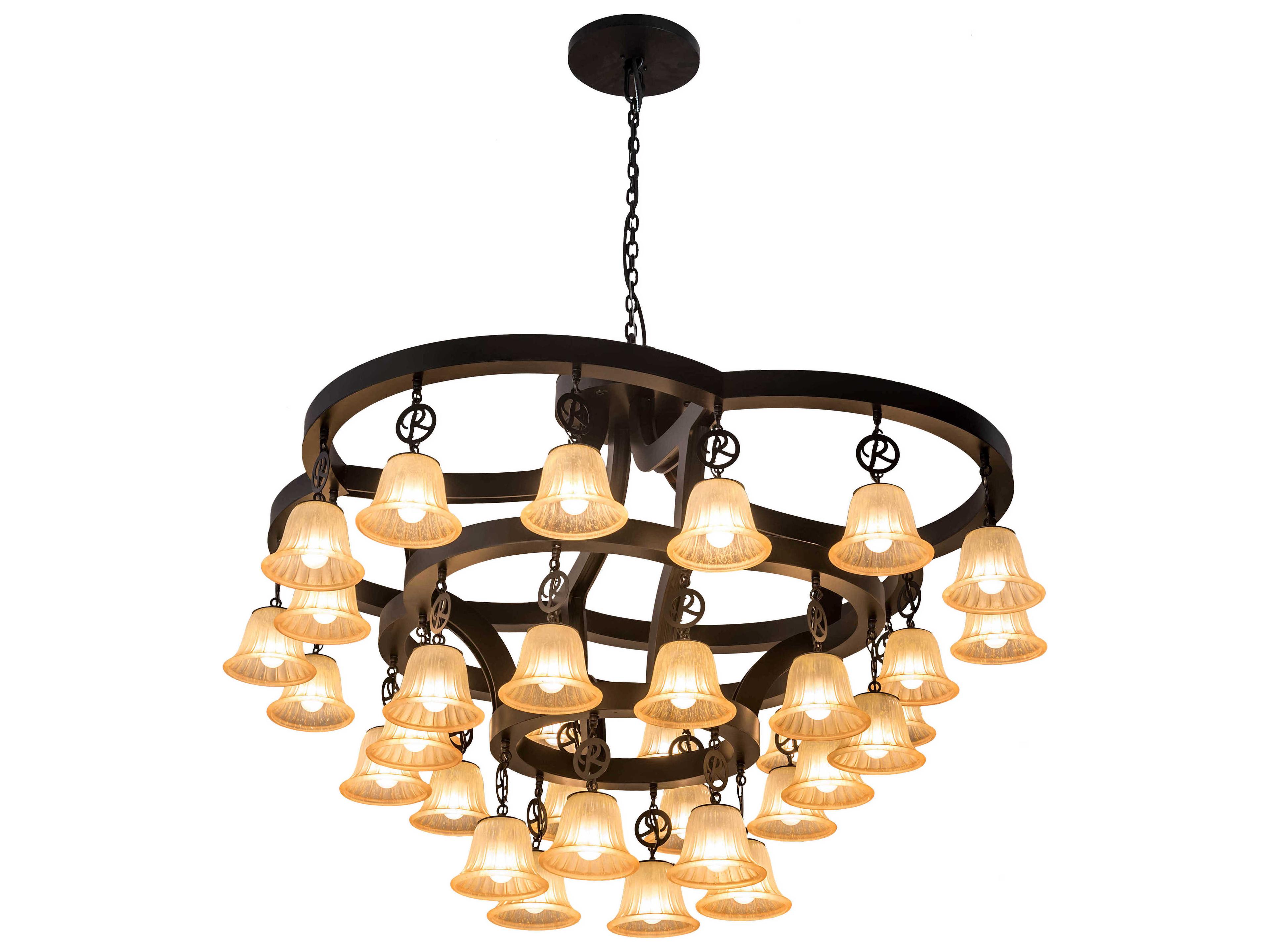 Meyda Cretella 34-Light Black Empire Chandelier