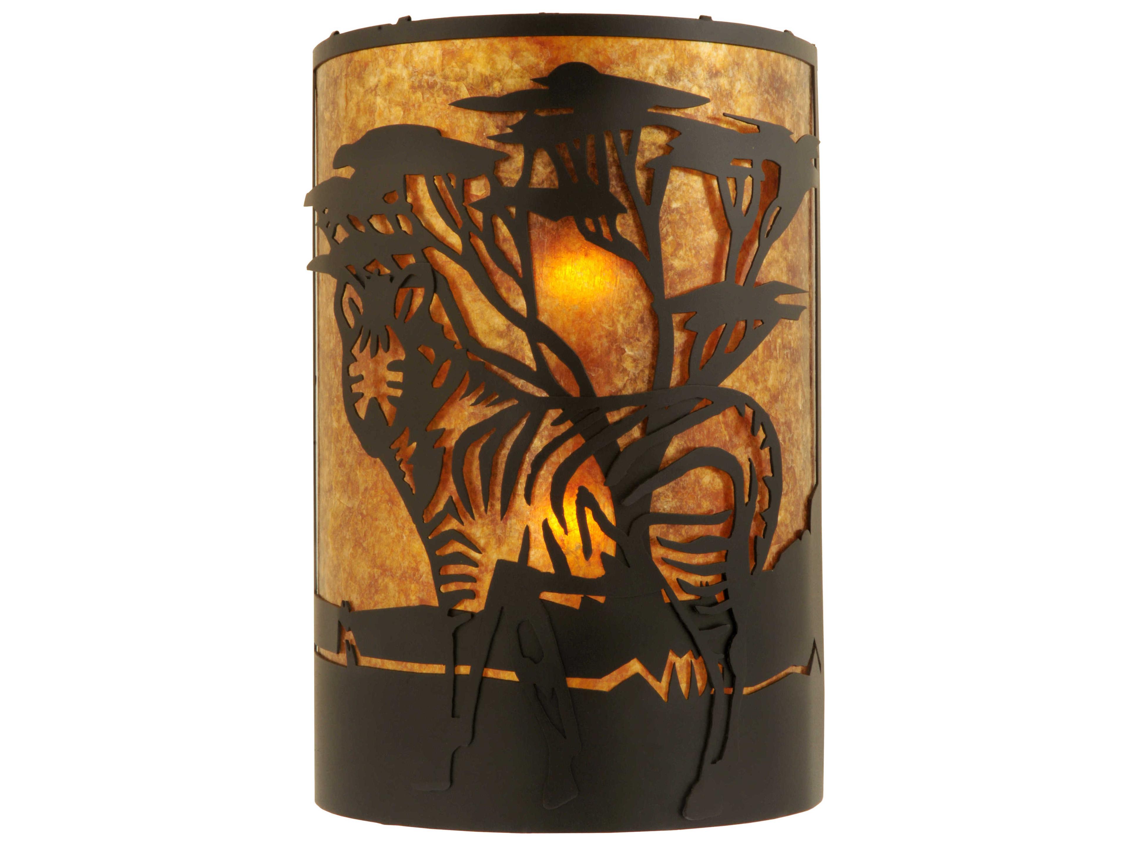 Meyda Zebra Left 2 - Light Outdoor Wall Light