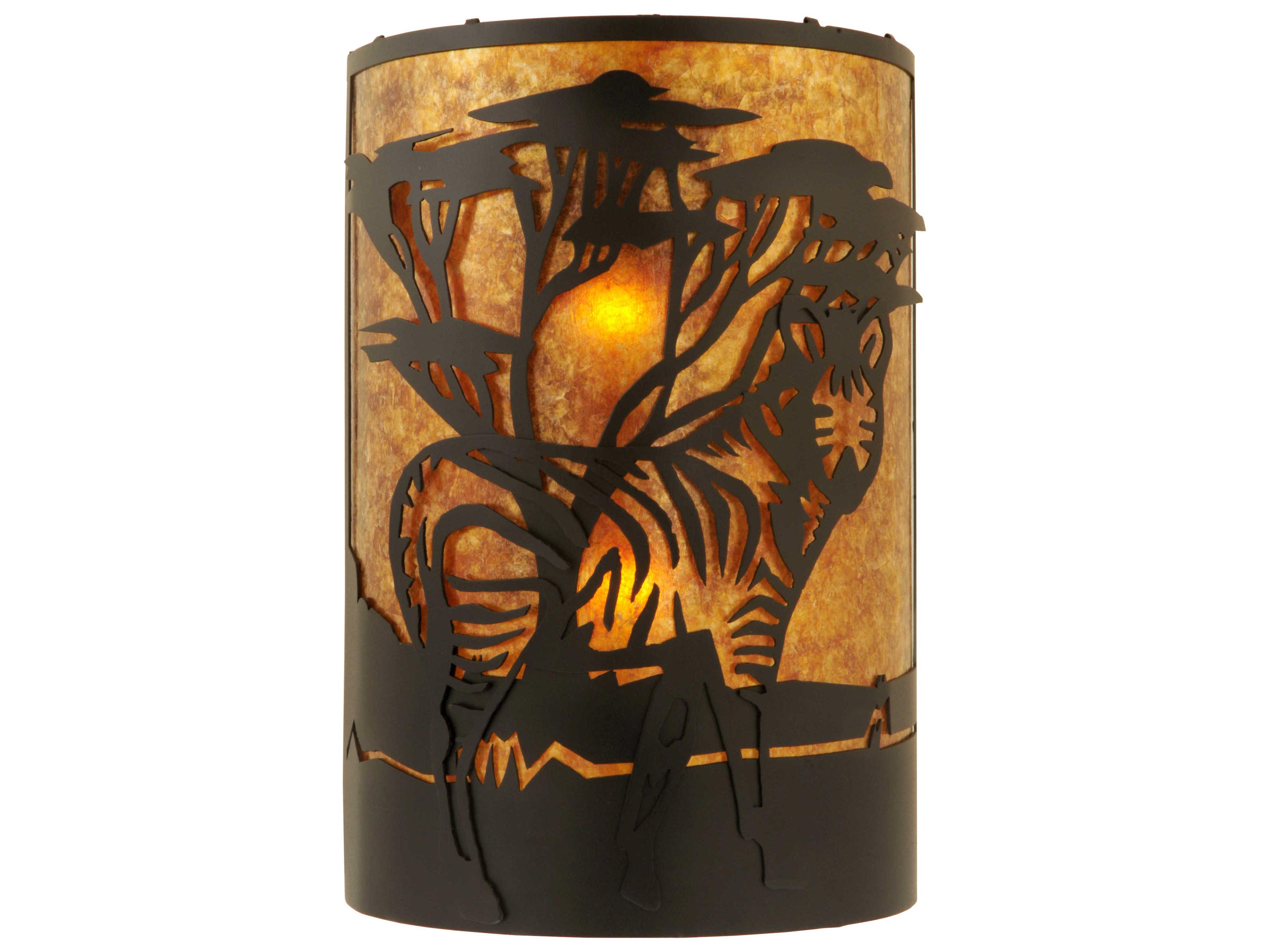 Meyda Zebra Right 2 - Light Outdoor Wall Light