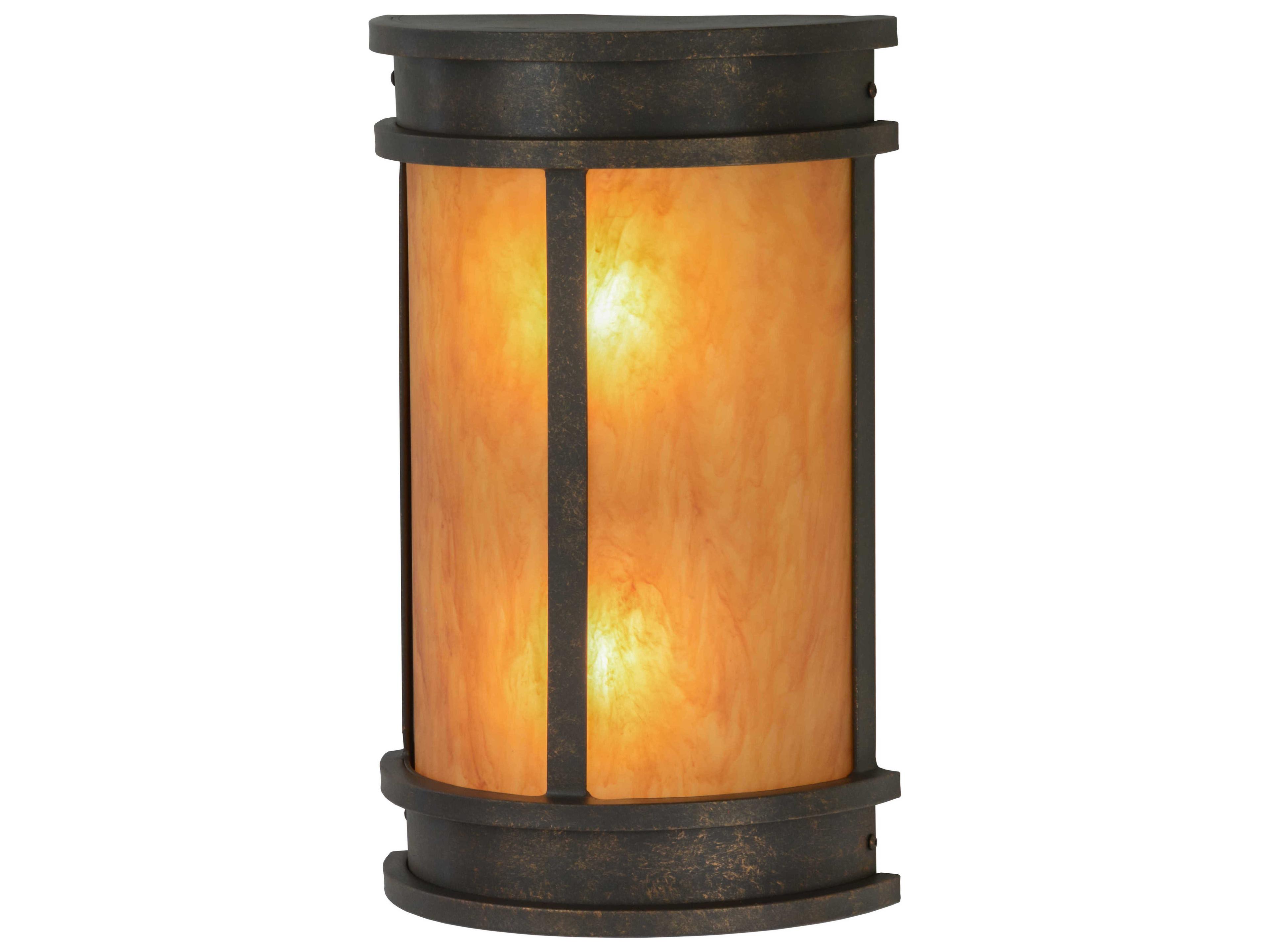 Meyda Wyant Pocket 2 - Light Lantern Outdoor Wall Light