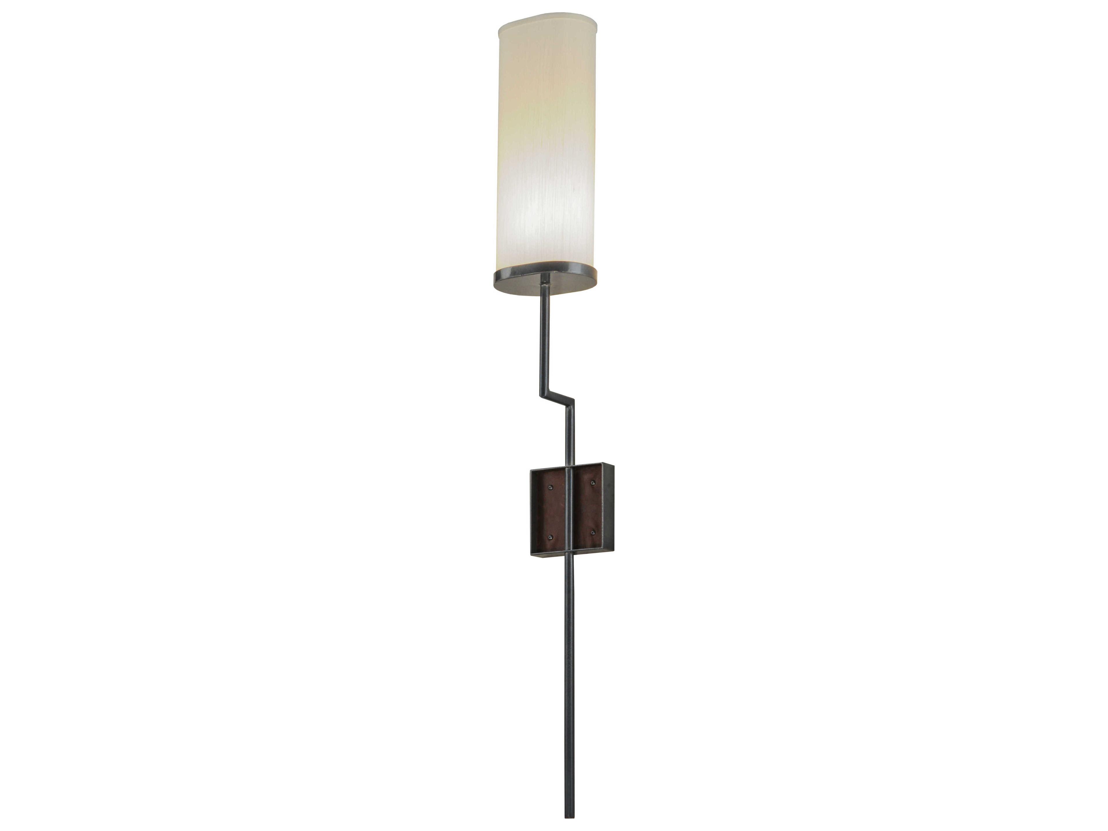 Meyda Lodge 1-Light Chrome Glass Wall Sconce