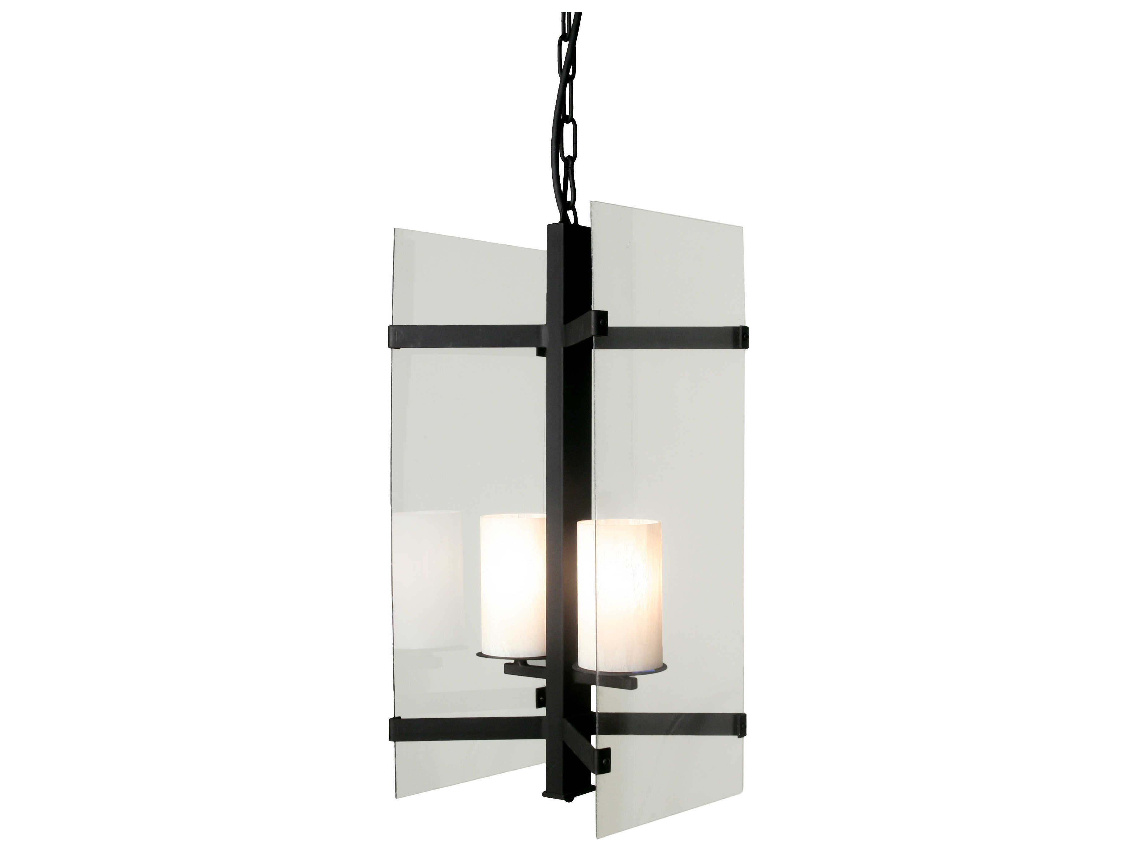 Meyda Minima 2-Light Black Mini Pendant