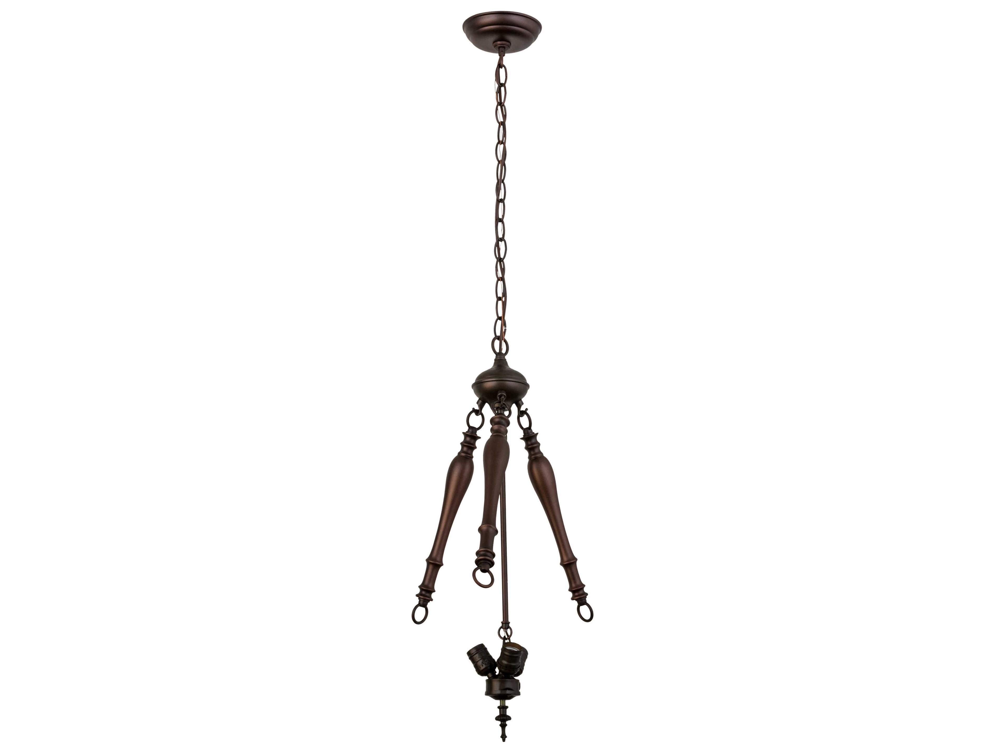 Meyda Lighting Mahogany Bronze 3 - Light 18" Pendant Hardware