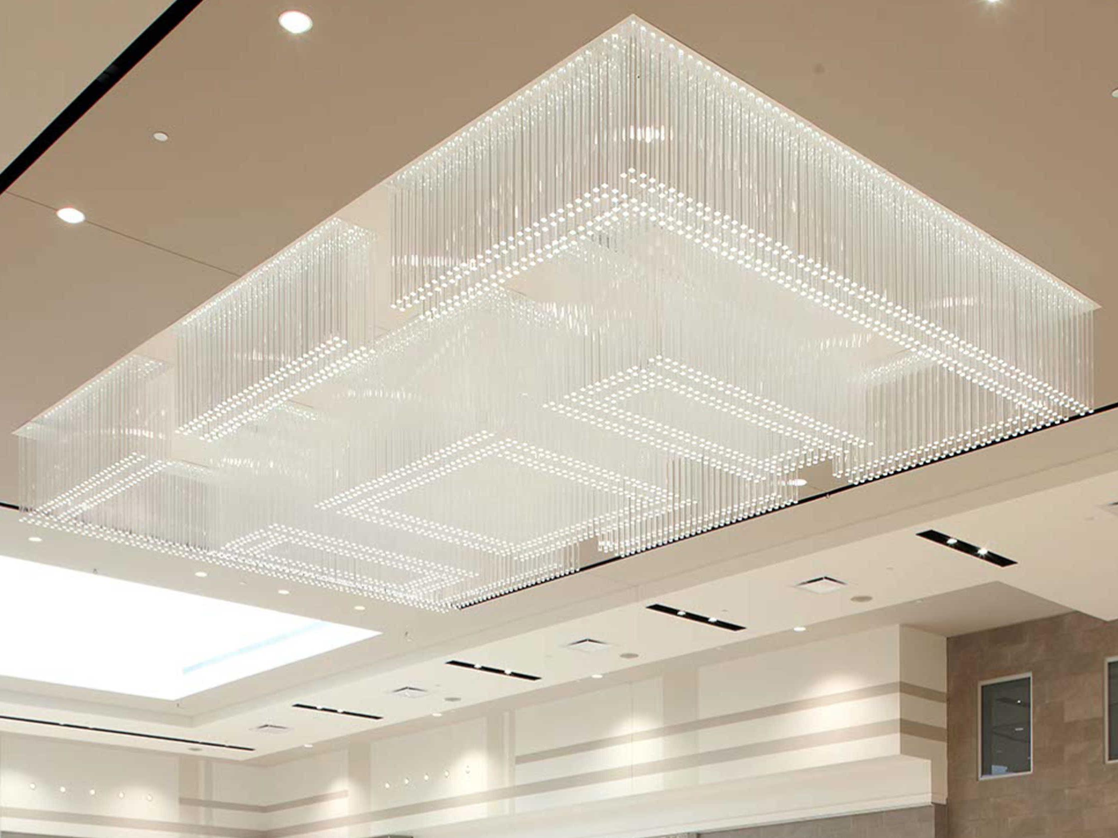 Meyda Mall Champlain White Clear Glass Geometric Island Pendant